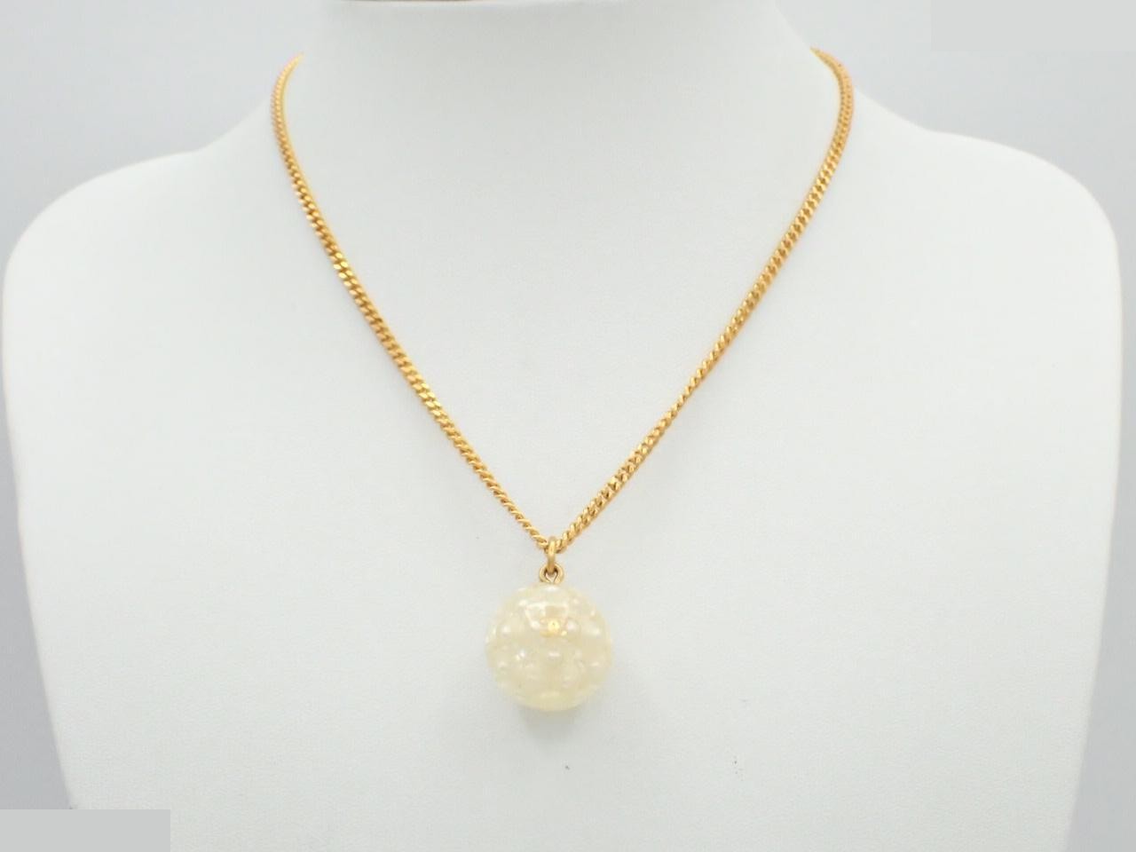 Pearl ball necklace, chain approximately 38cm — view 3