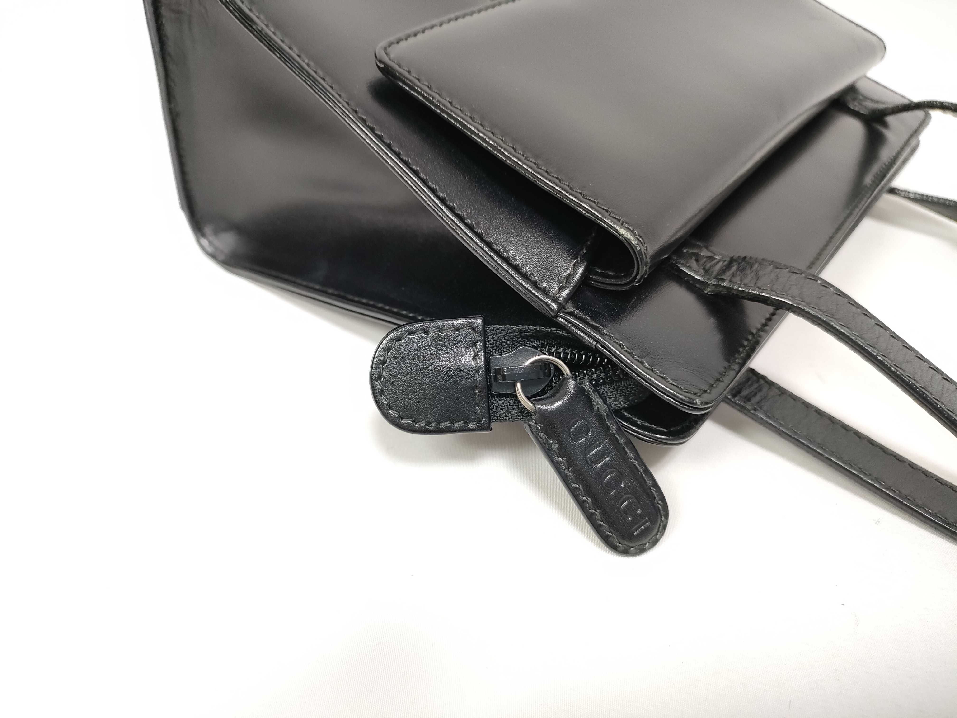 Old Gucci Leather Shoulder Bag Z9424 Shoulder Bag — view 11