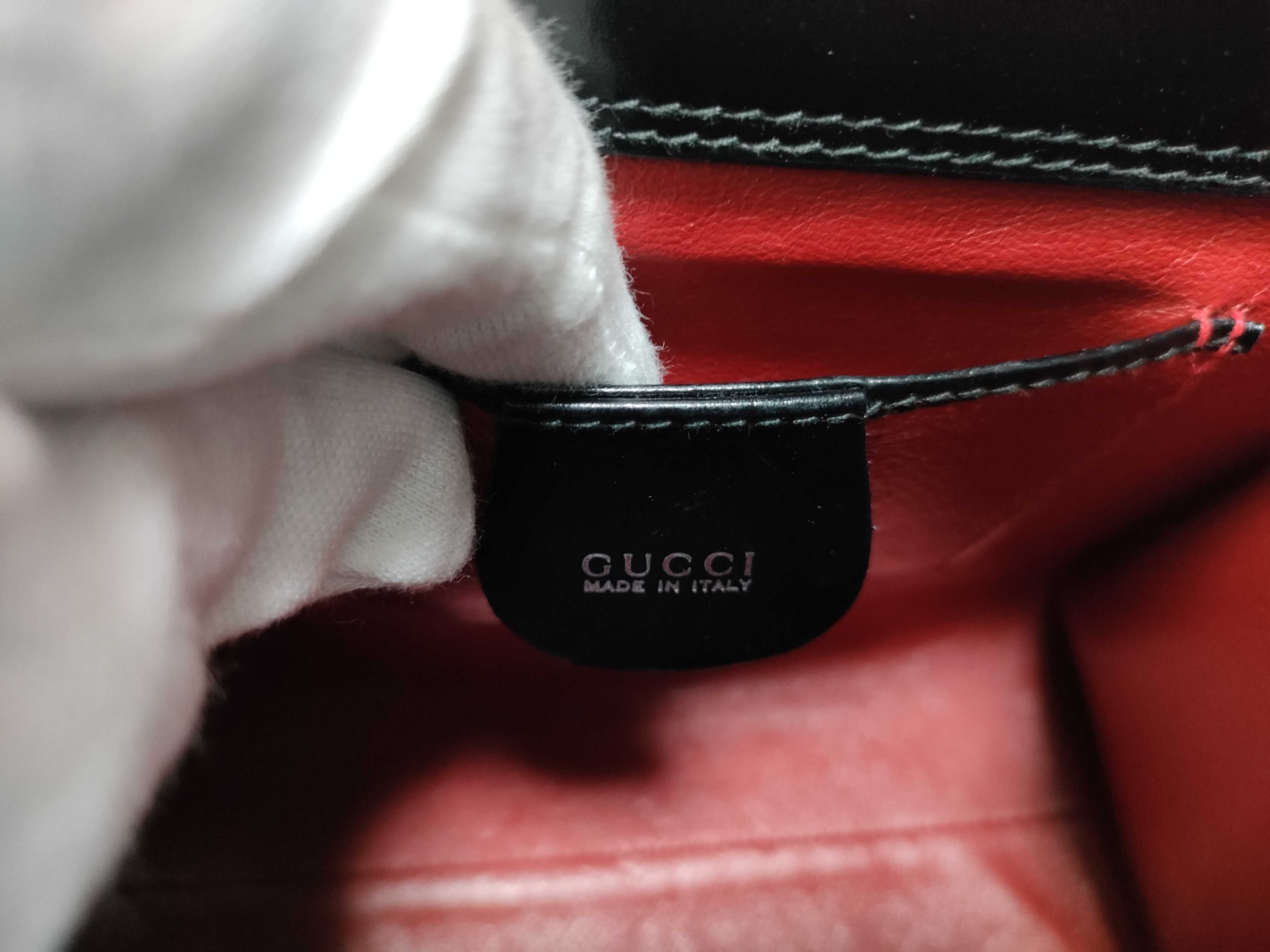 Old Gucci Leather Shoulder Bag Z9424 Shoulder Bag — view 15