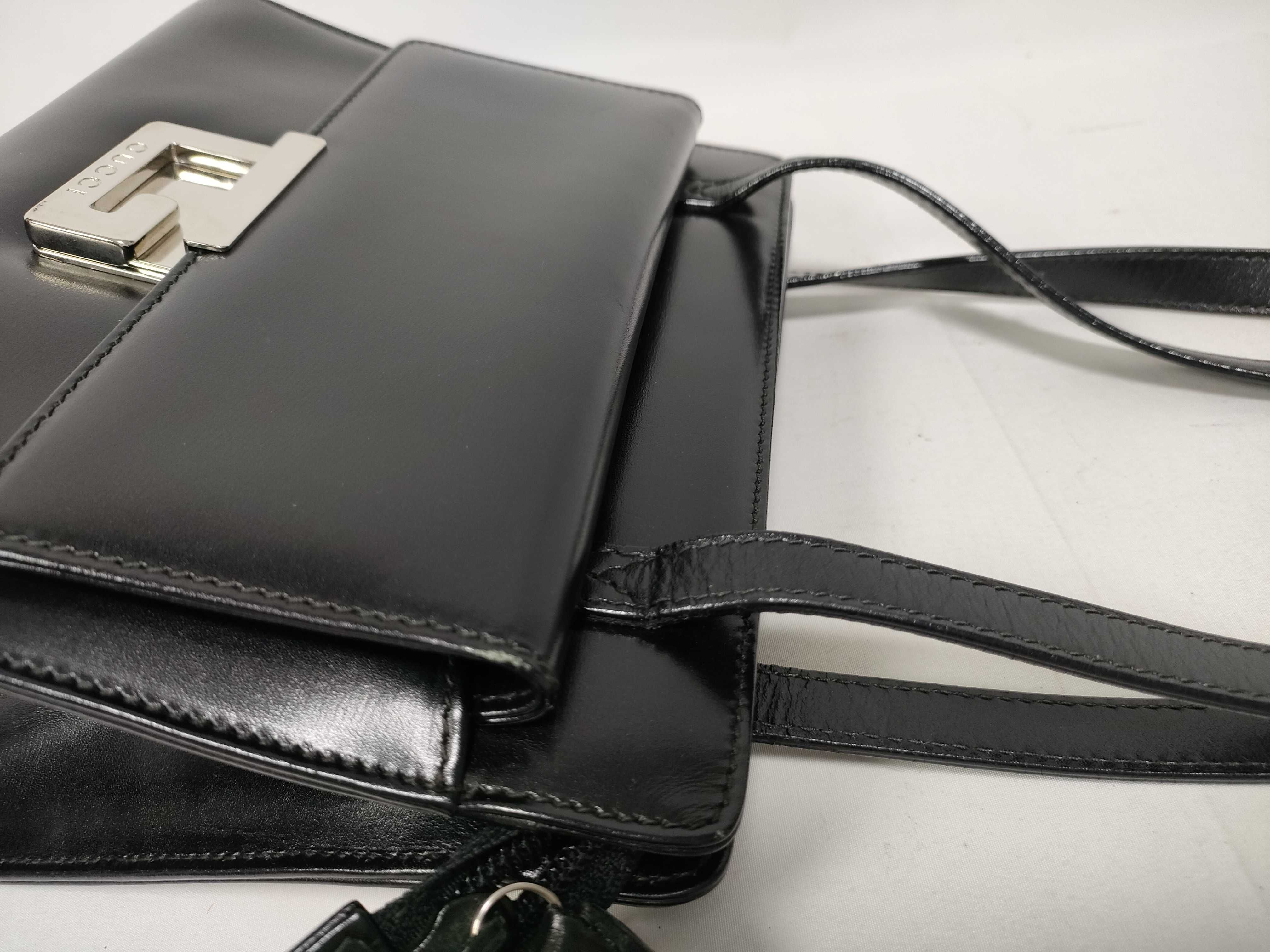 Old Gucci Leather Shoulder Bag Z9424 Shoulder Bag — view 8