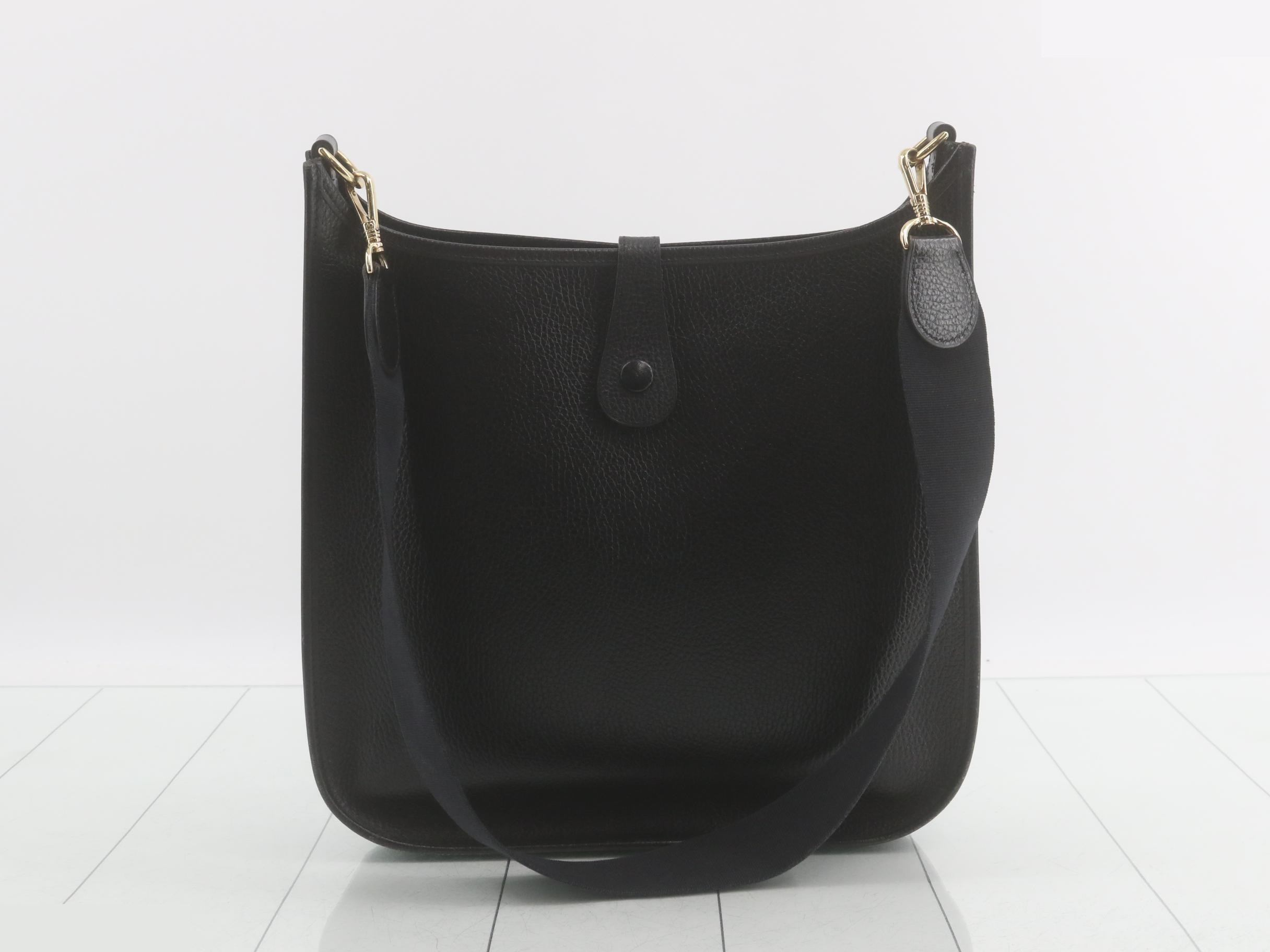 Evelyn GM Black with Gold Hardware, B Stamp — view 2