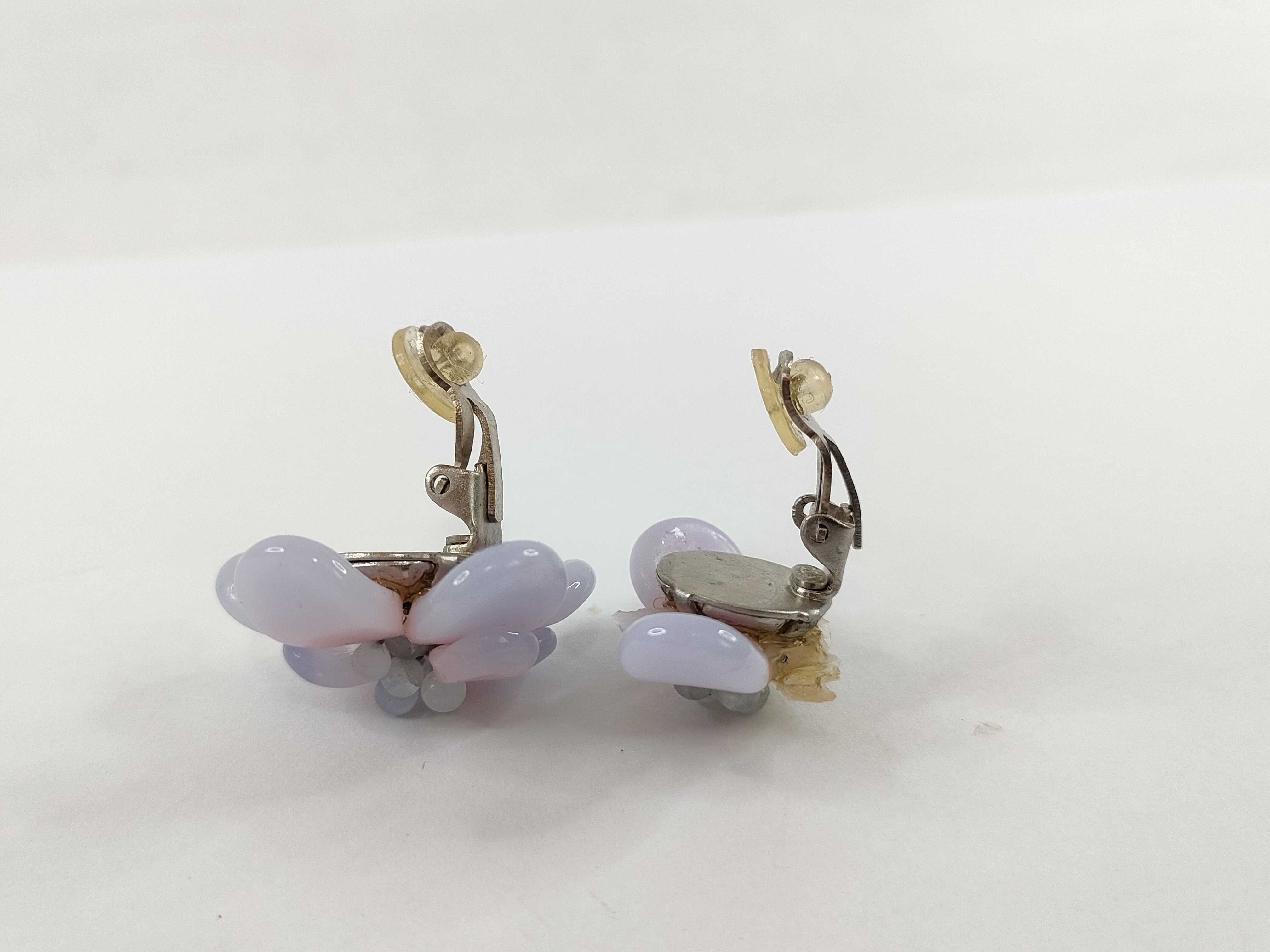 Flower Earrings, Purple — view 6