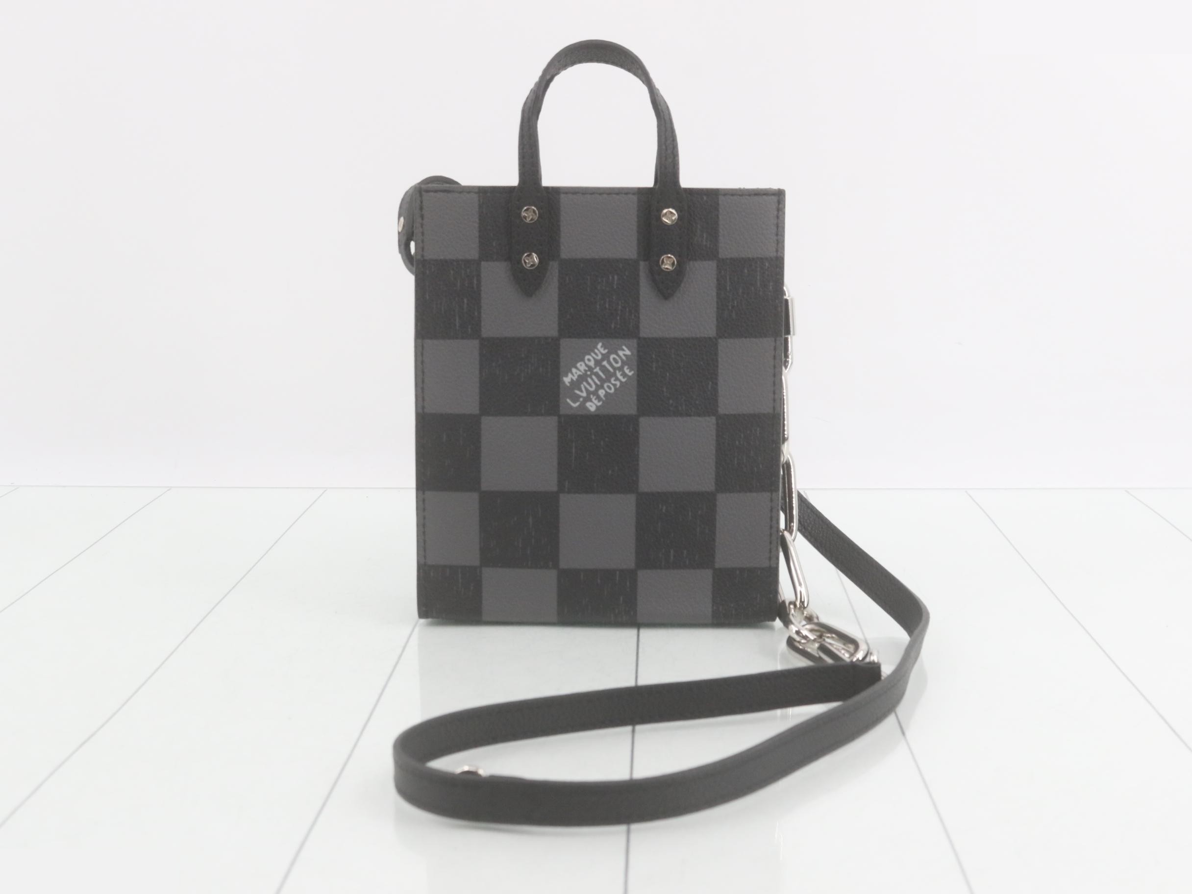 Damier Checkerboard Sac Plat XS 2-Way Shoulder/Handbag