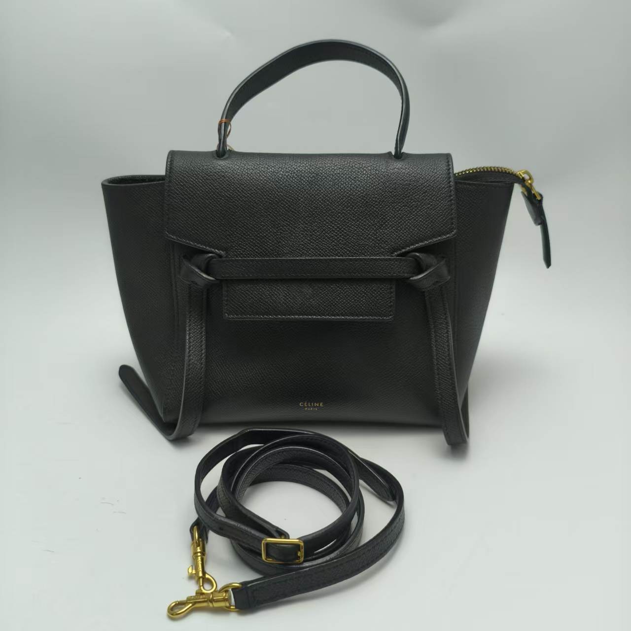 【*Shipped from: China*】CELINE Belt Leather Shoulder Bag — view 2