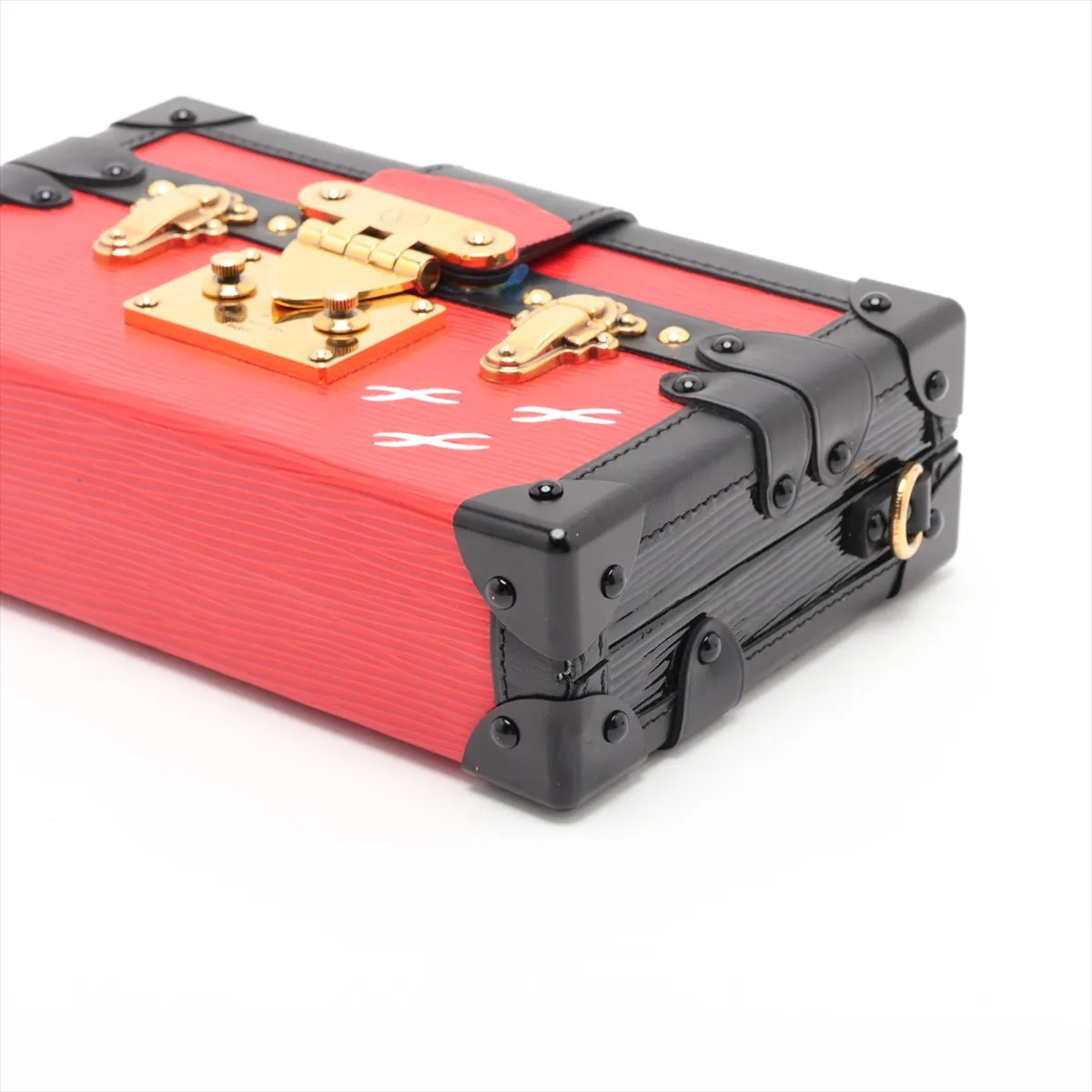 Epi Petite Malle M54651 DU0175 Red x Black — view 3