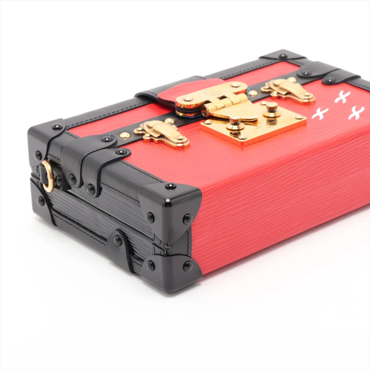 Epi Petite Malle M54651 DU0175 Red x Black — view 4