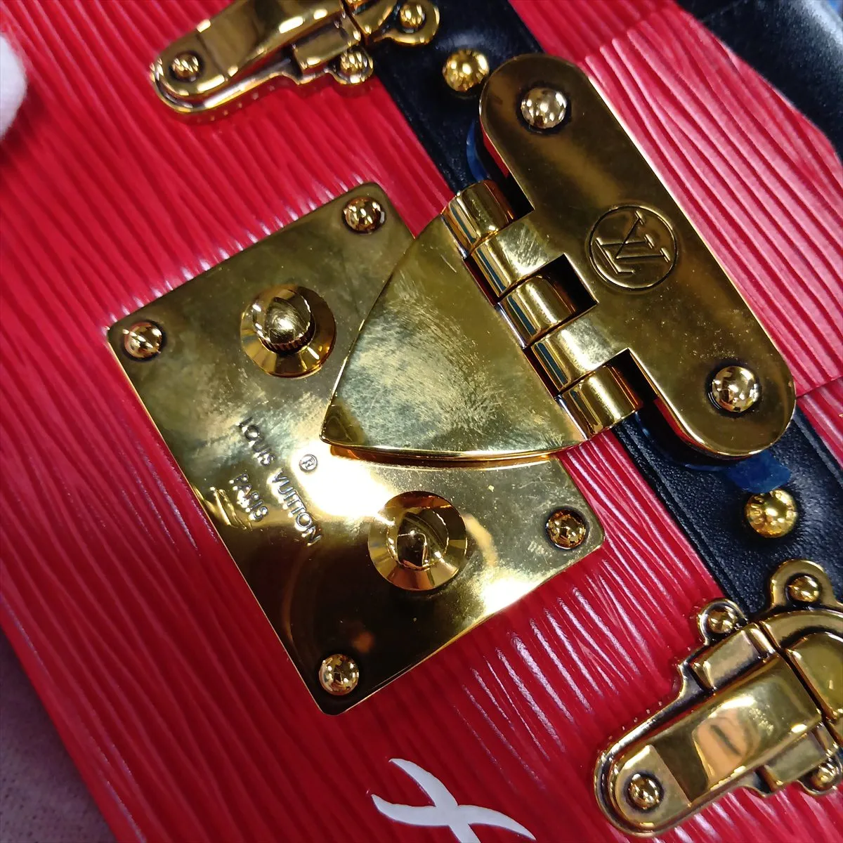 Epi Petite Malle M54651 DU0175 Red x Black — view 8