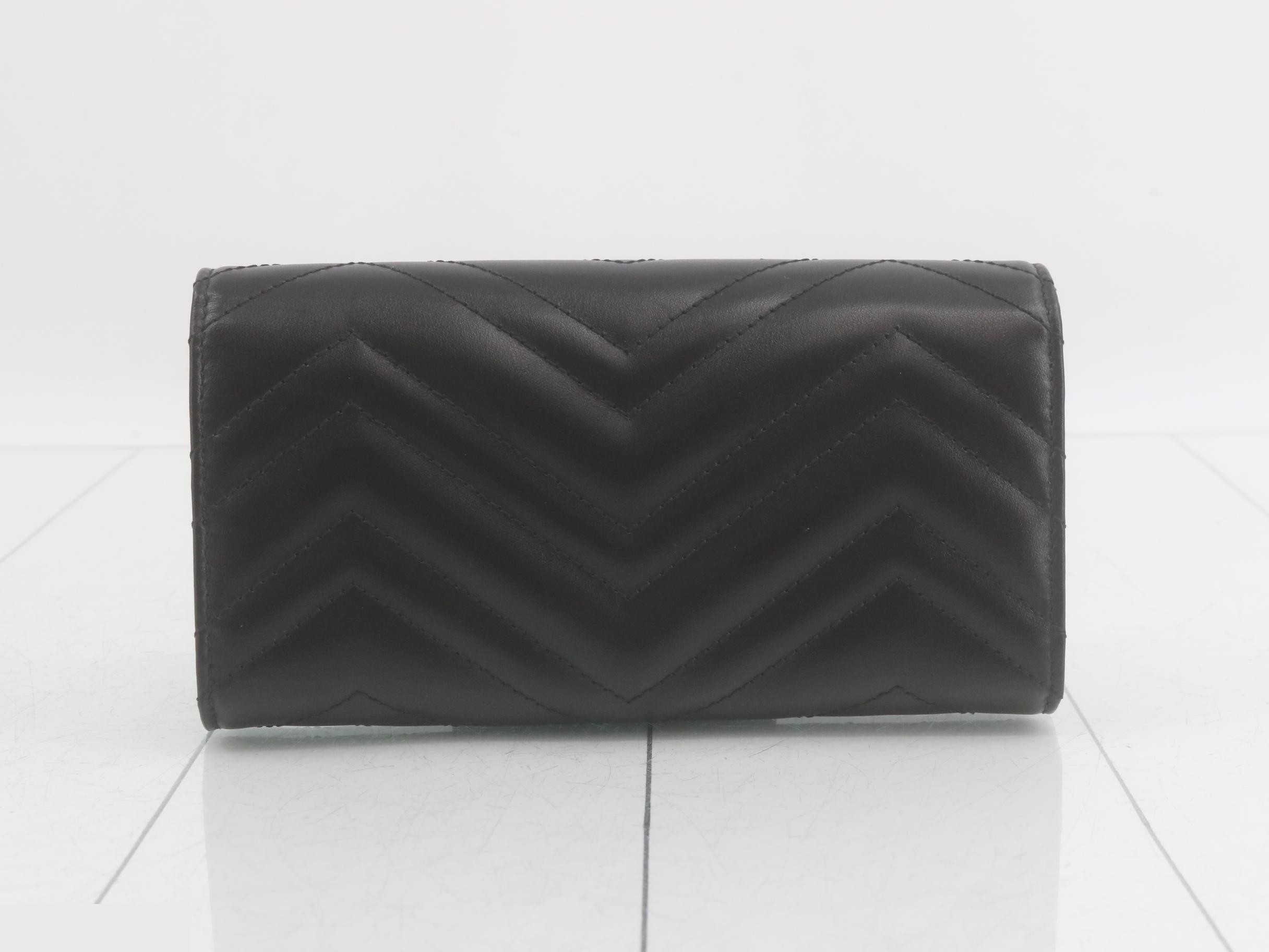 Double G Continental Wallet, Retail Price ¥129,800, Unused, Black — view 2