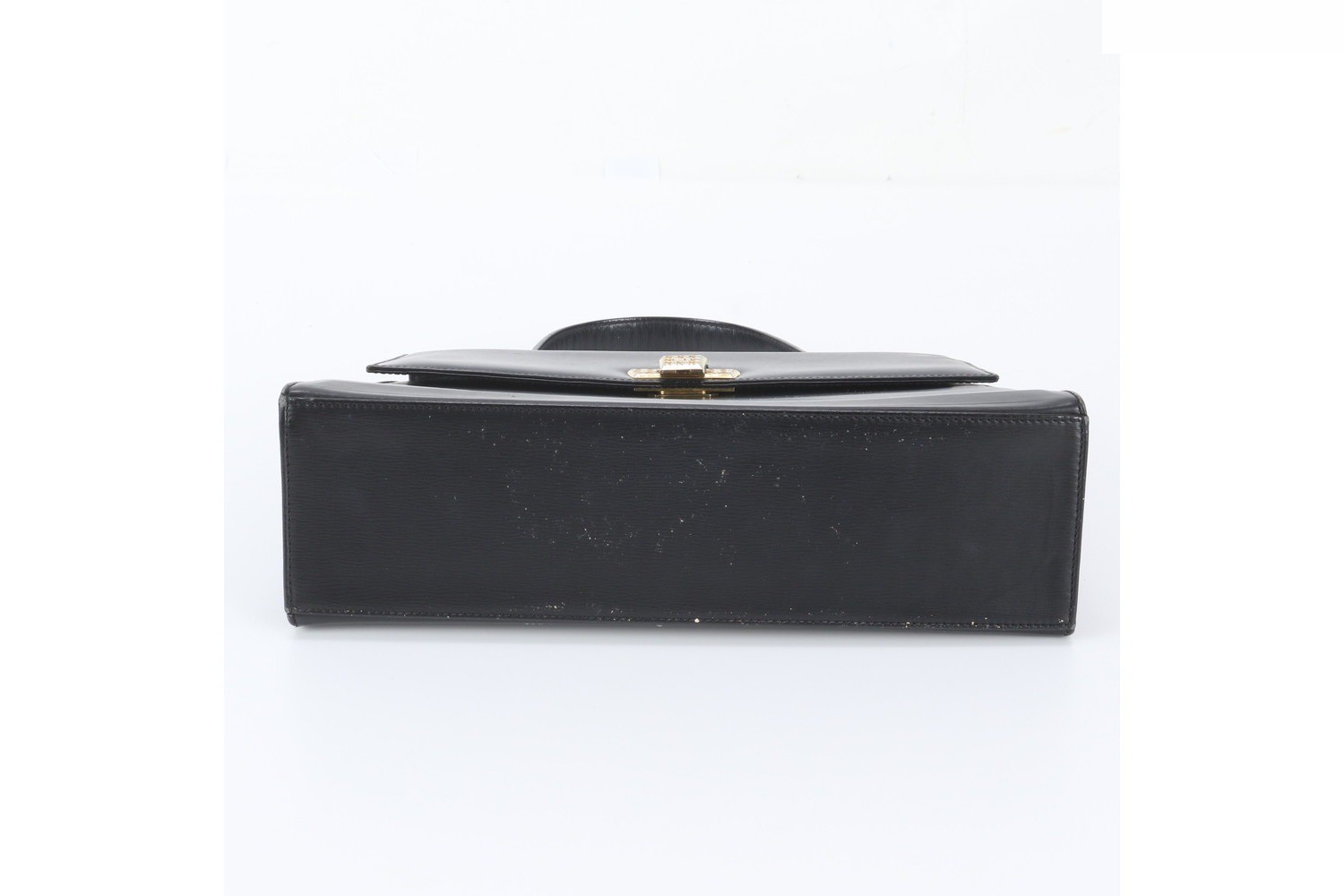 Leather handbag tote bag, black, genuine leather, women's. — view 6