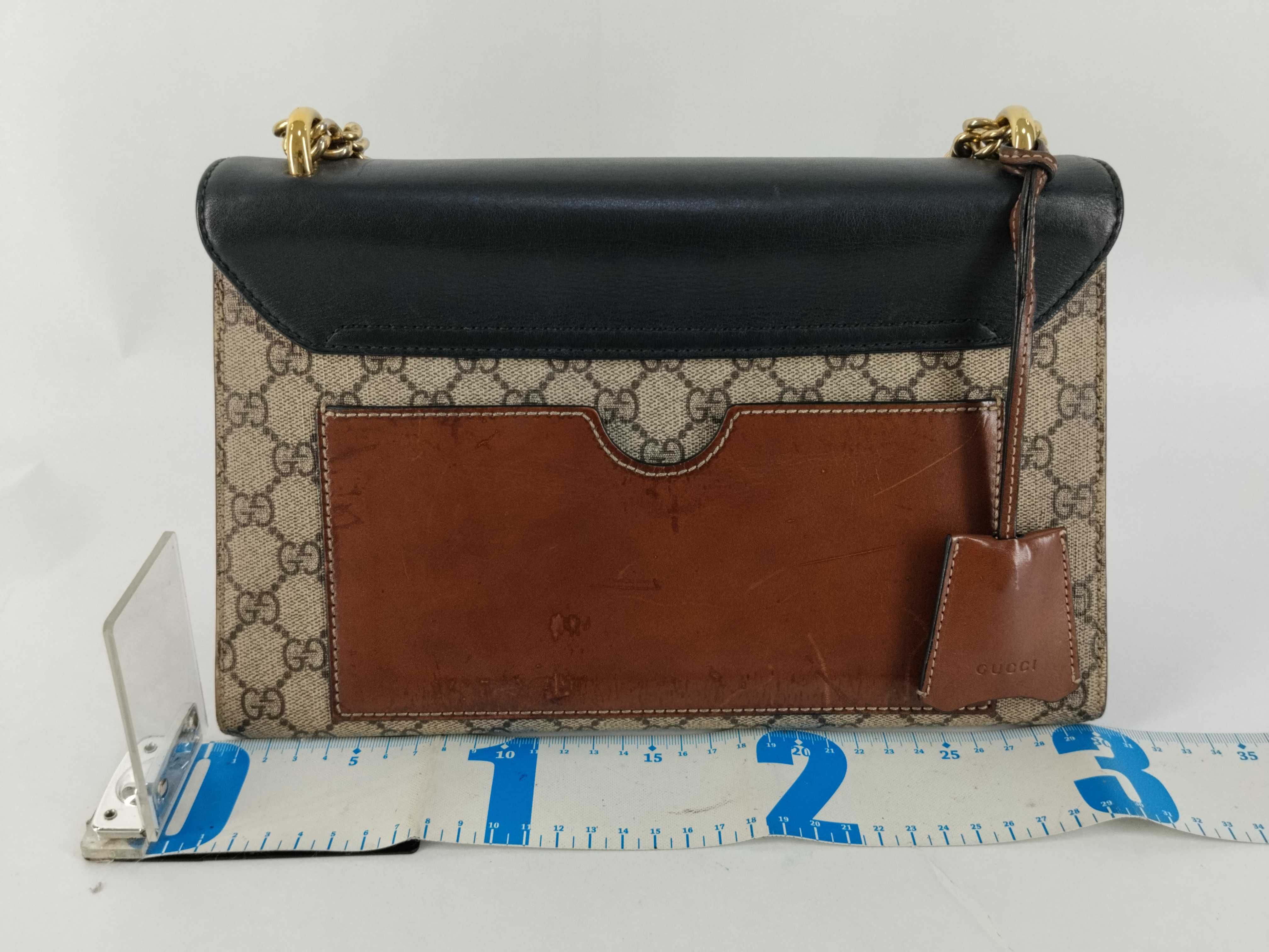 GG Canvas Gucci Padlock Chain Shoulder Bag — view 2