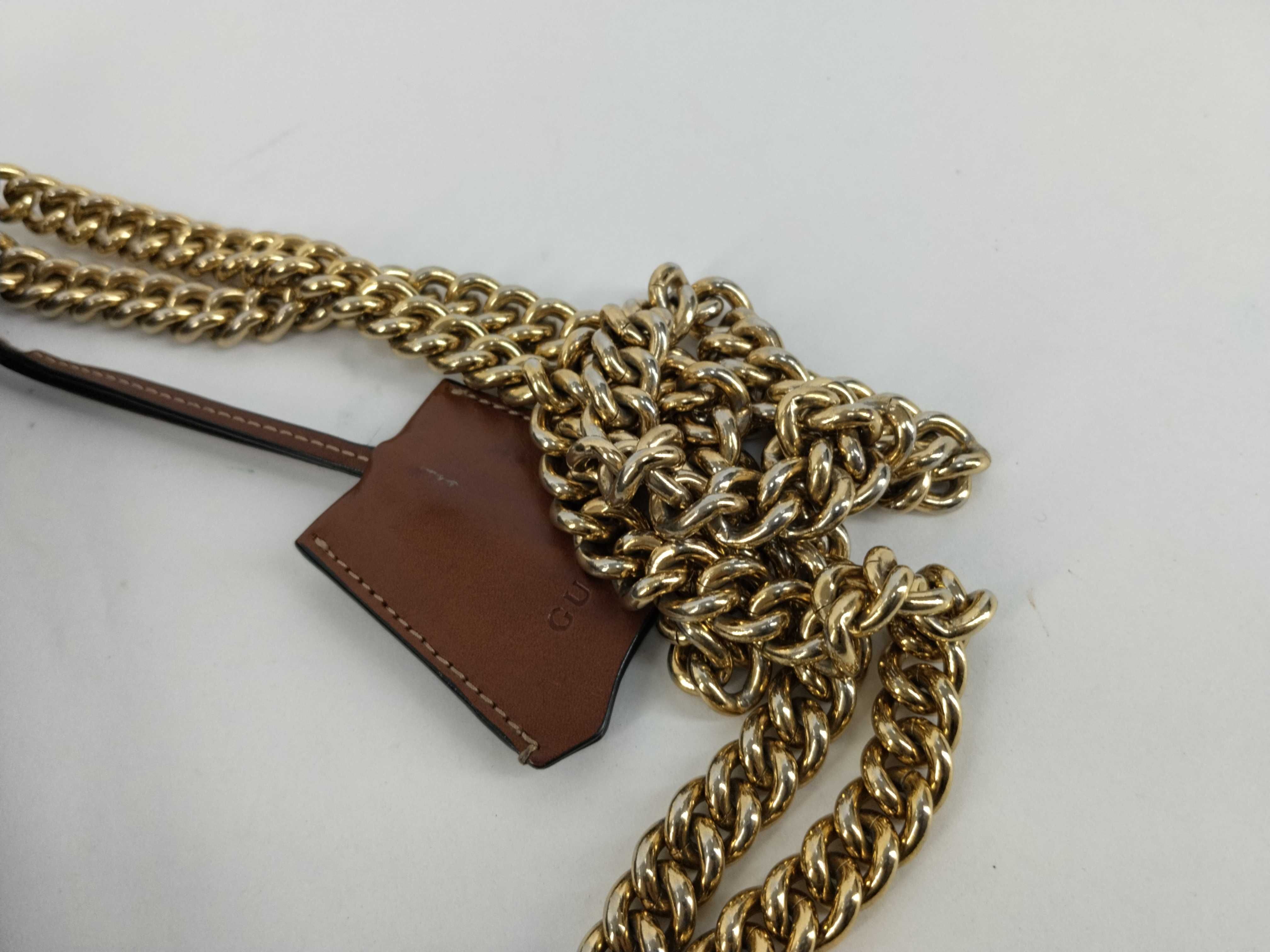 GG Canvas Gucci Padlock Chain Shoulder Bag — view 4