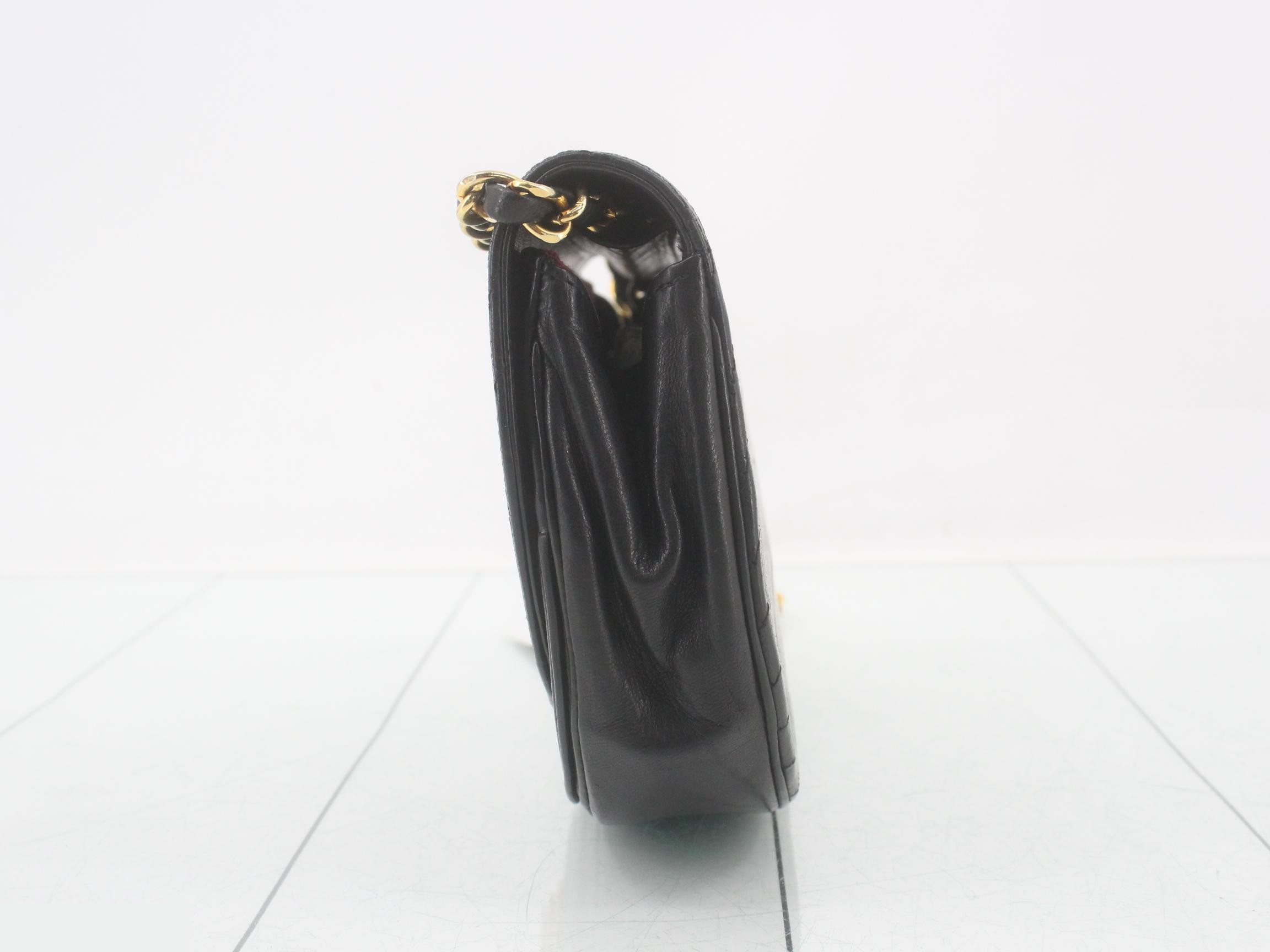Half Moon Chain Shoulder Bag, Black, Serial Number 0 — view 3