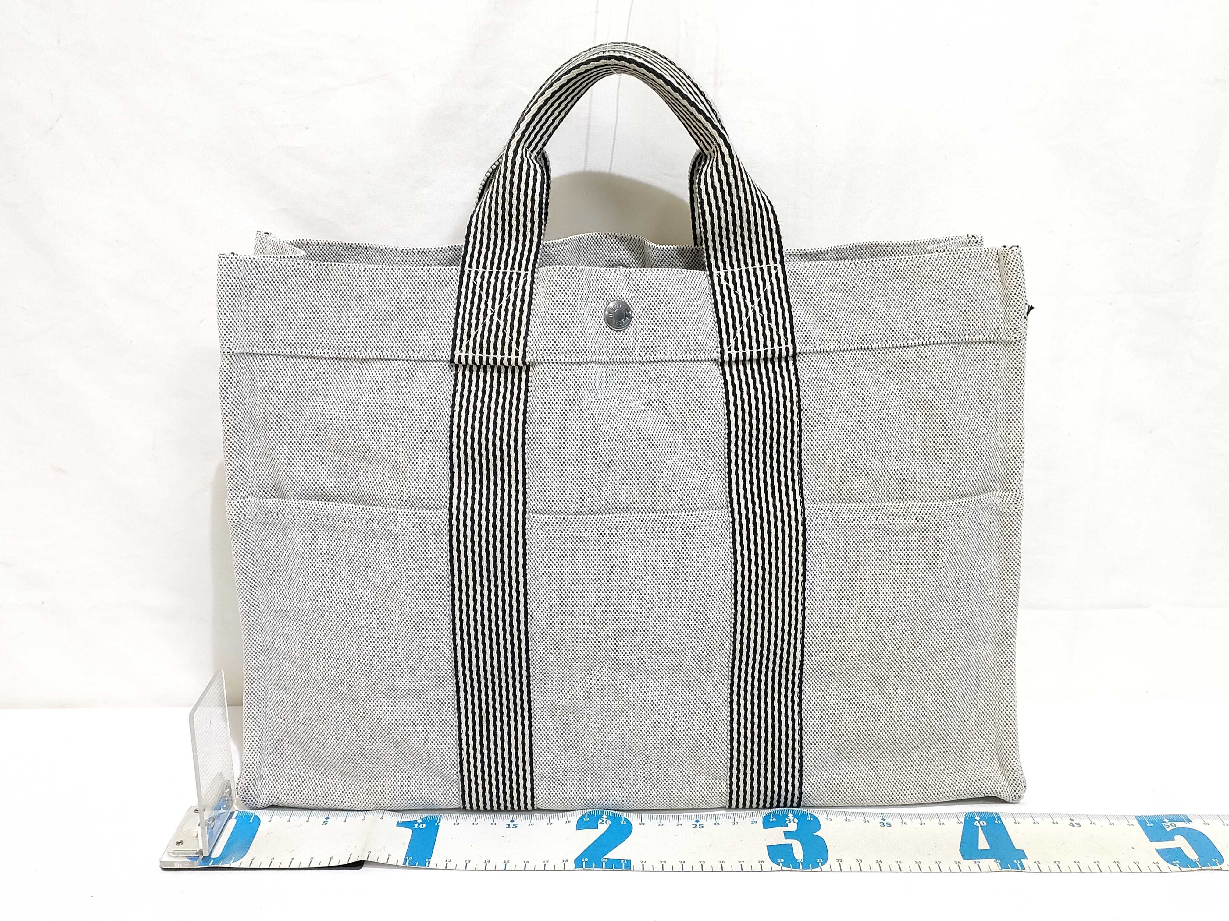 Fourre-Tout Tote Bag, New Fourre-Tout Tote MM, Ivory x Black Handbag — view 2