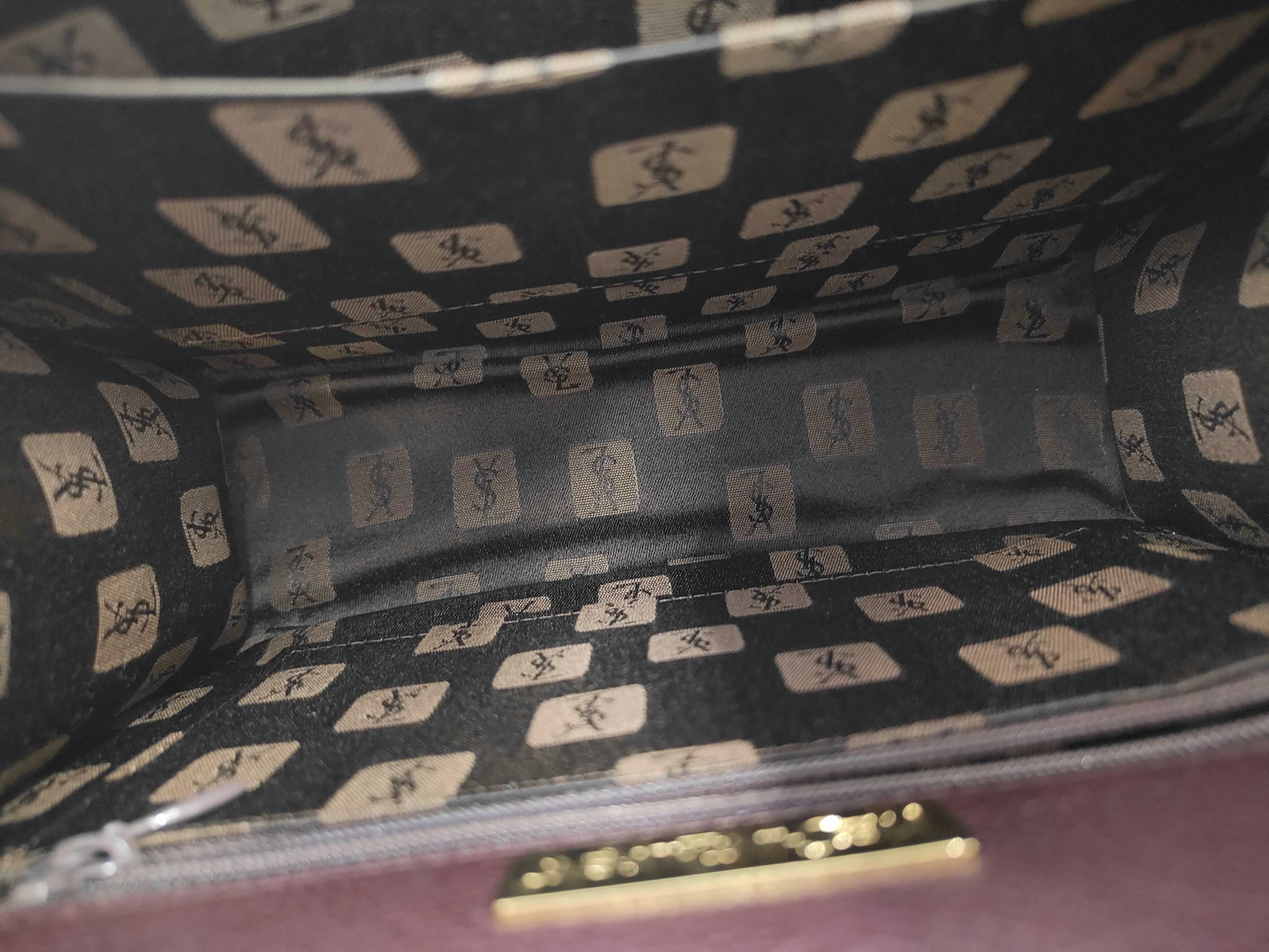 brown leather handbag — view 8