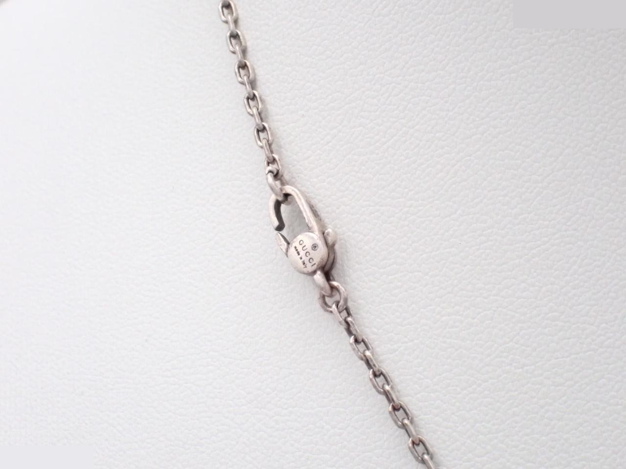 Necklace with G logo plate, 925 sterling silver, 21.2g, chain approximately 48cm — view 2