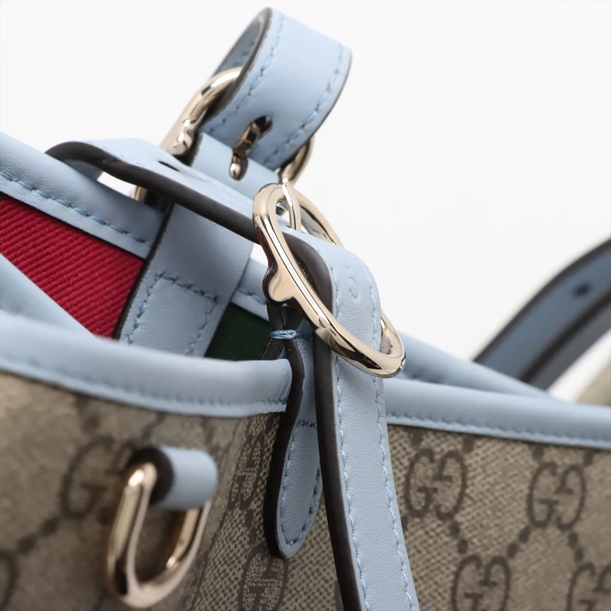 GG emblem PVC x leather tote bag beige 815213 — view 11