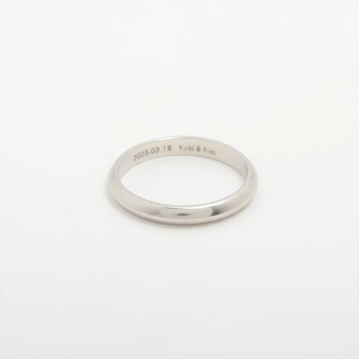 ring, Pt950, 4.2g, nameplate, H99032, resizing available, Q9Y51J — view 2