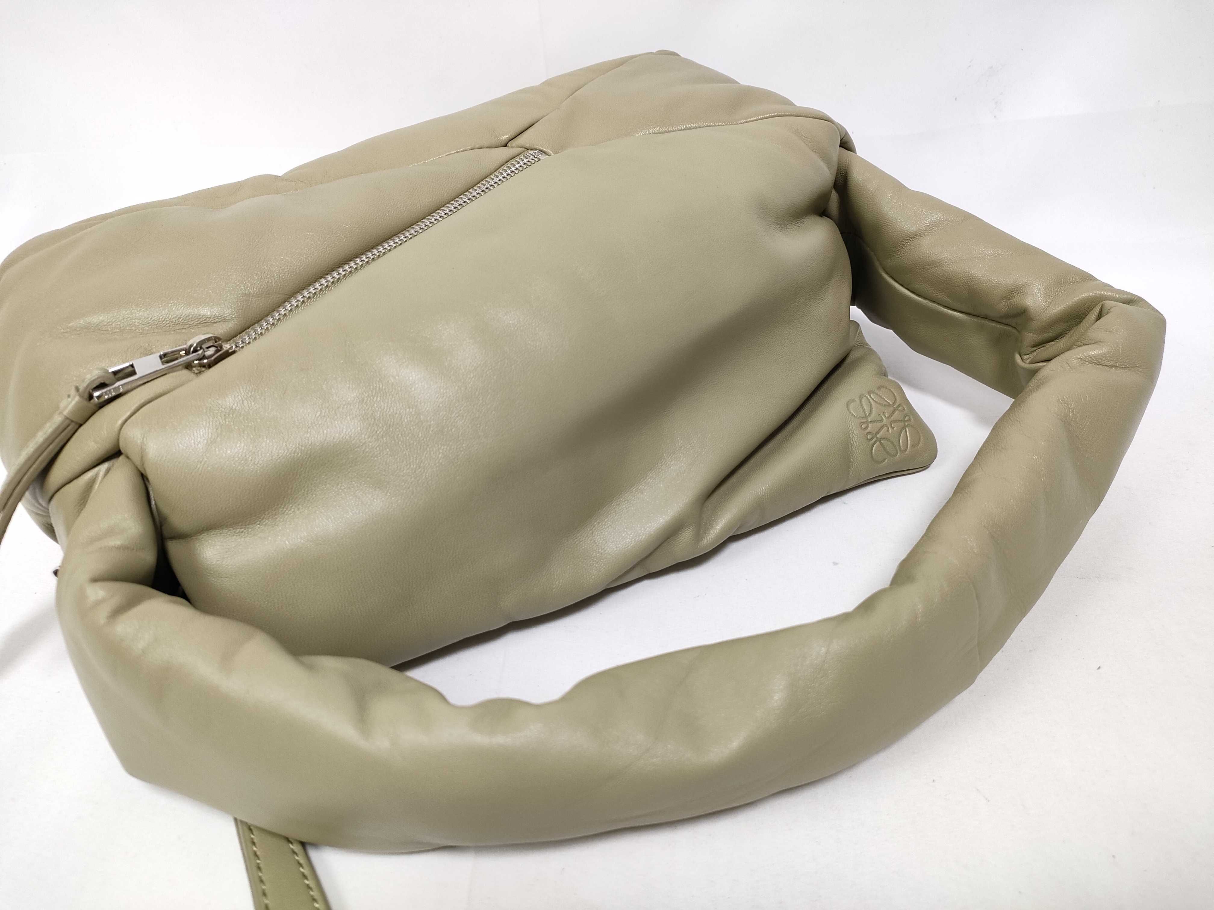 Puffer Puzzle Hobo Leather One-Shoulder Bag — view 9