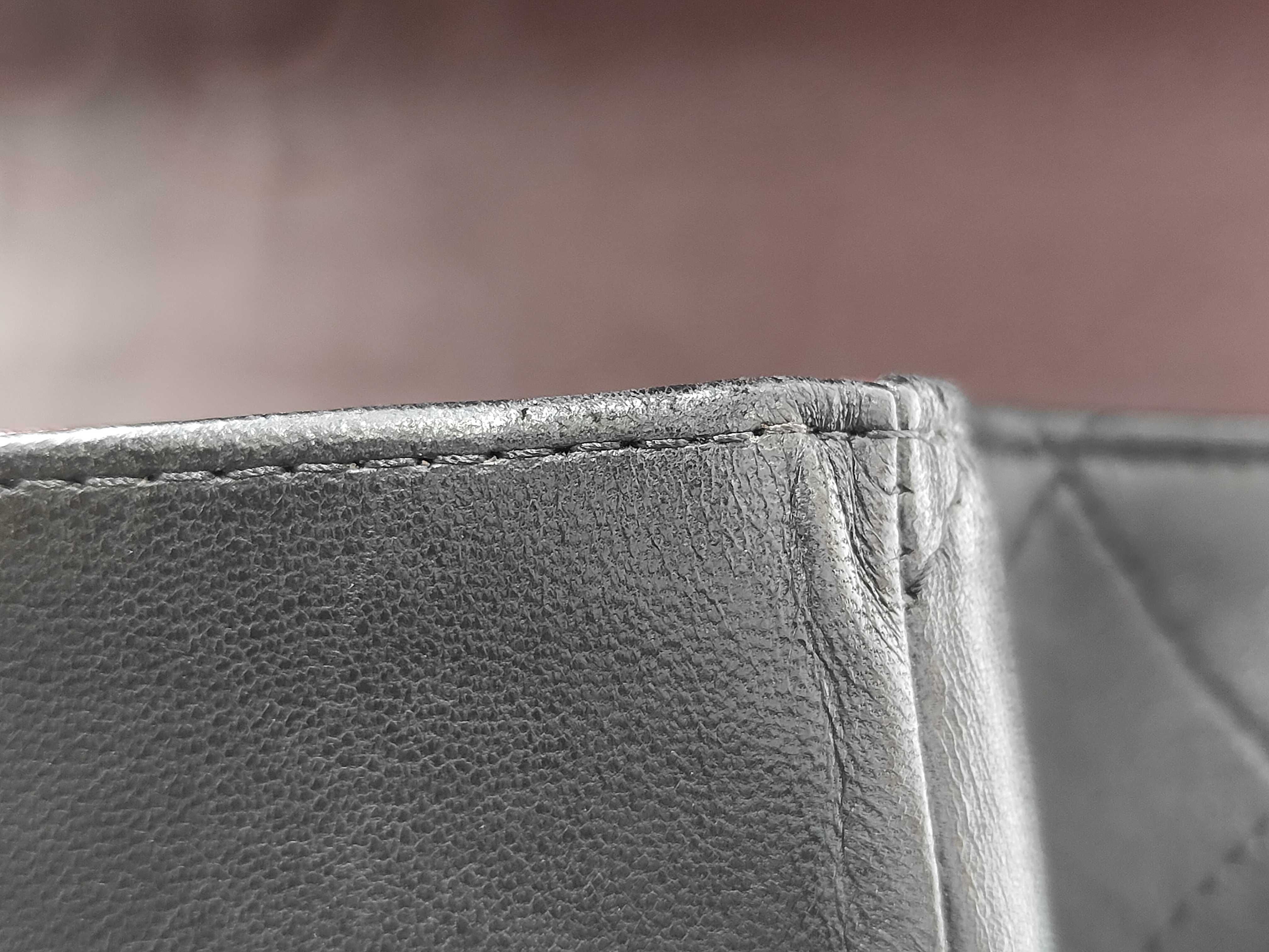 Matelassé Lambskin Double Flap Black Shoulder Bag — view 14