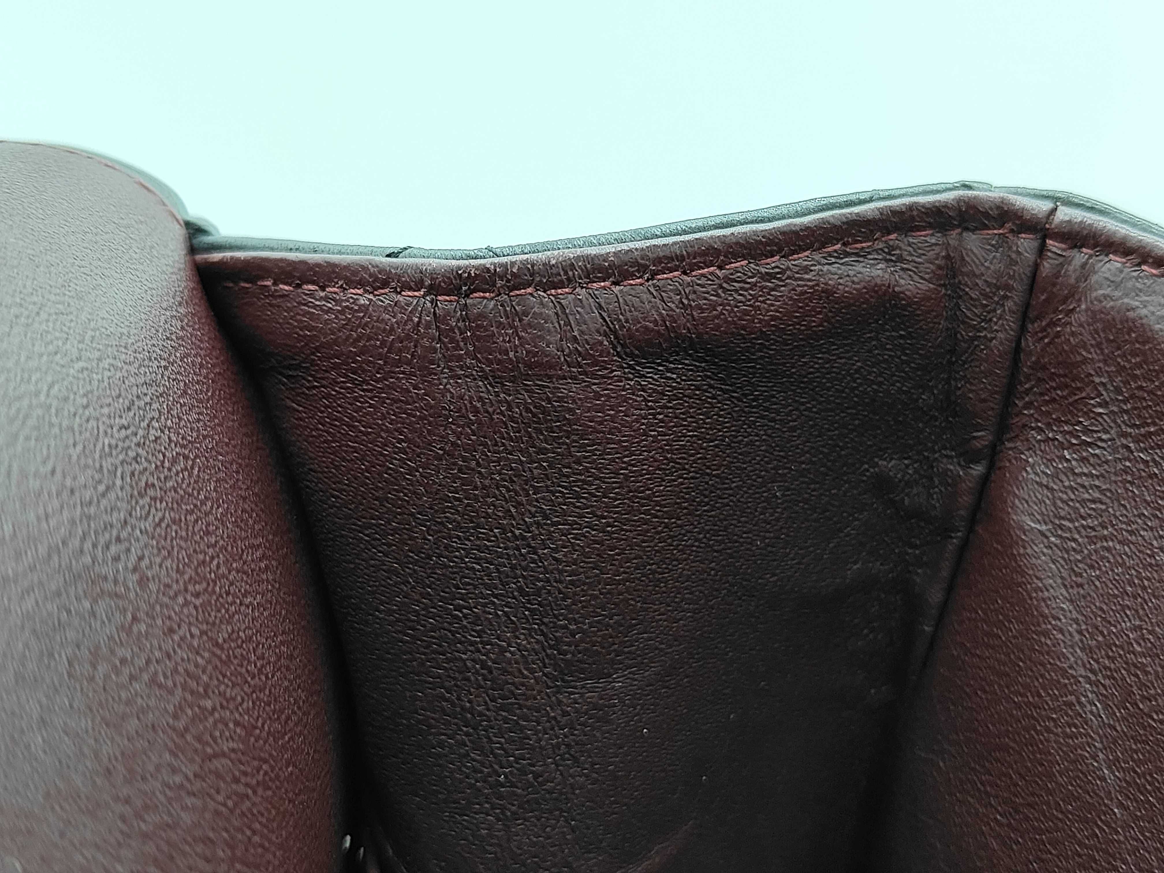 Matelassé Lambskin Double Flap Black Shoulder Bag — view 9