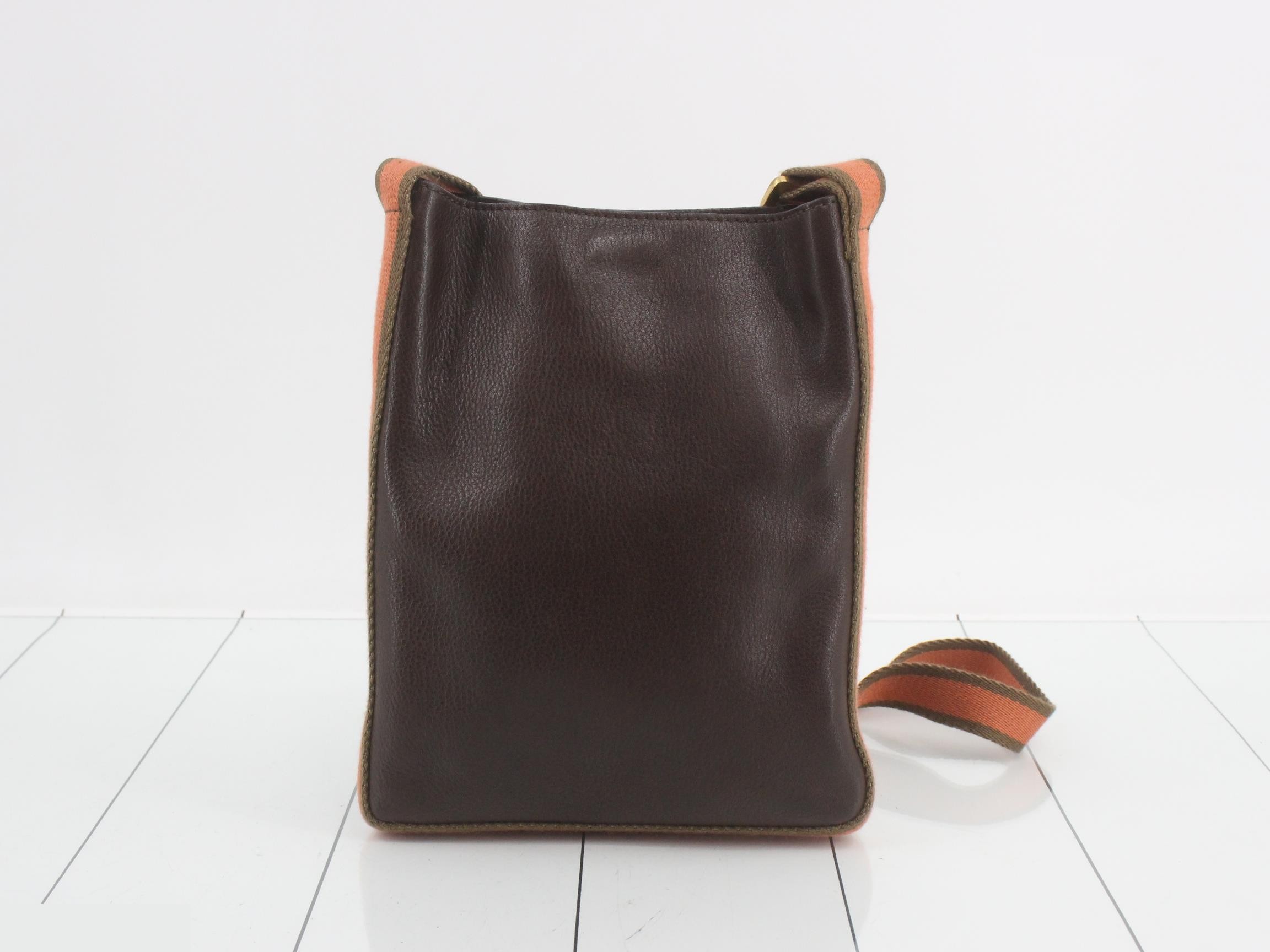 Other lines: Bags & Shoulder Bags, Leather, Brown, Orange — view 2