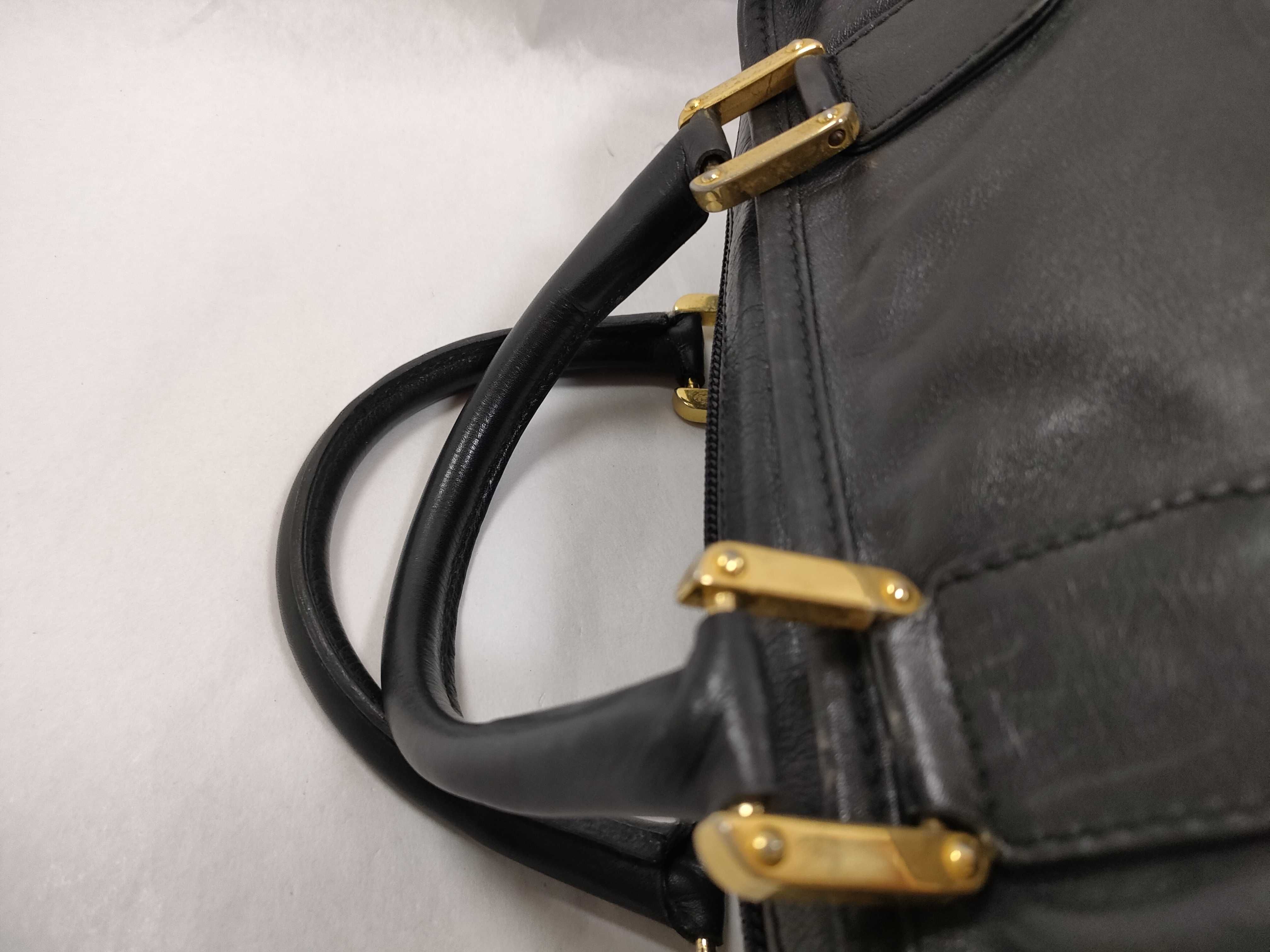 Amazona Anagram Leather Black Handbag — view 3