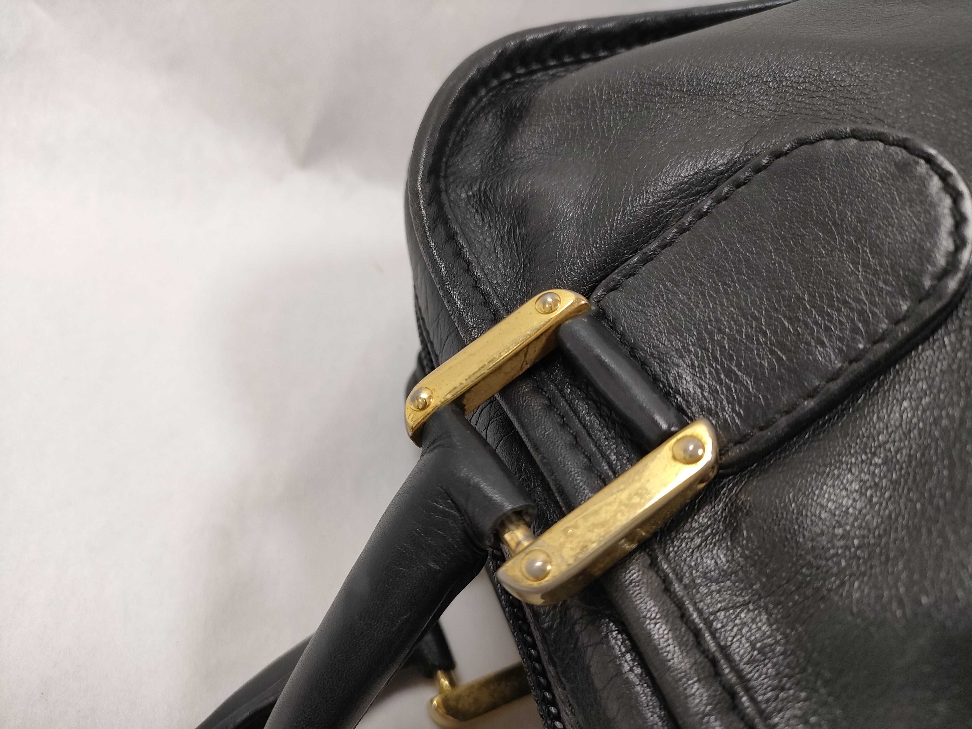 Amazona Anagram Leather Black Handbag — view 5