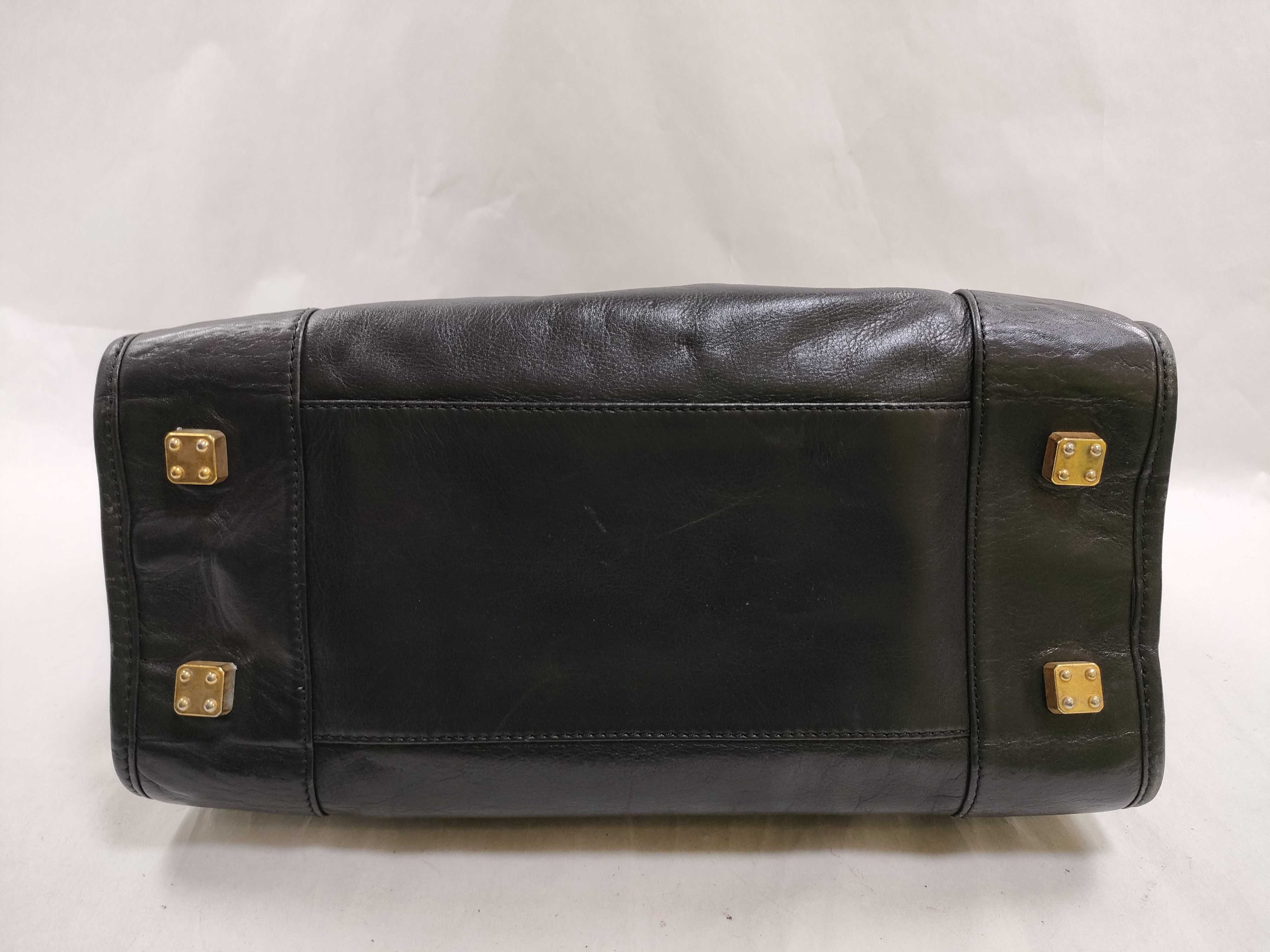 Amazona Anagram Leather Black Handbag — view 7
