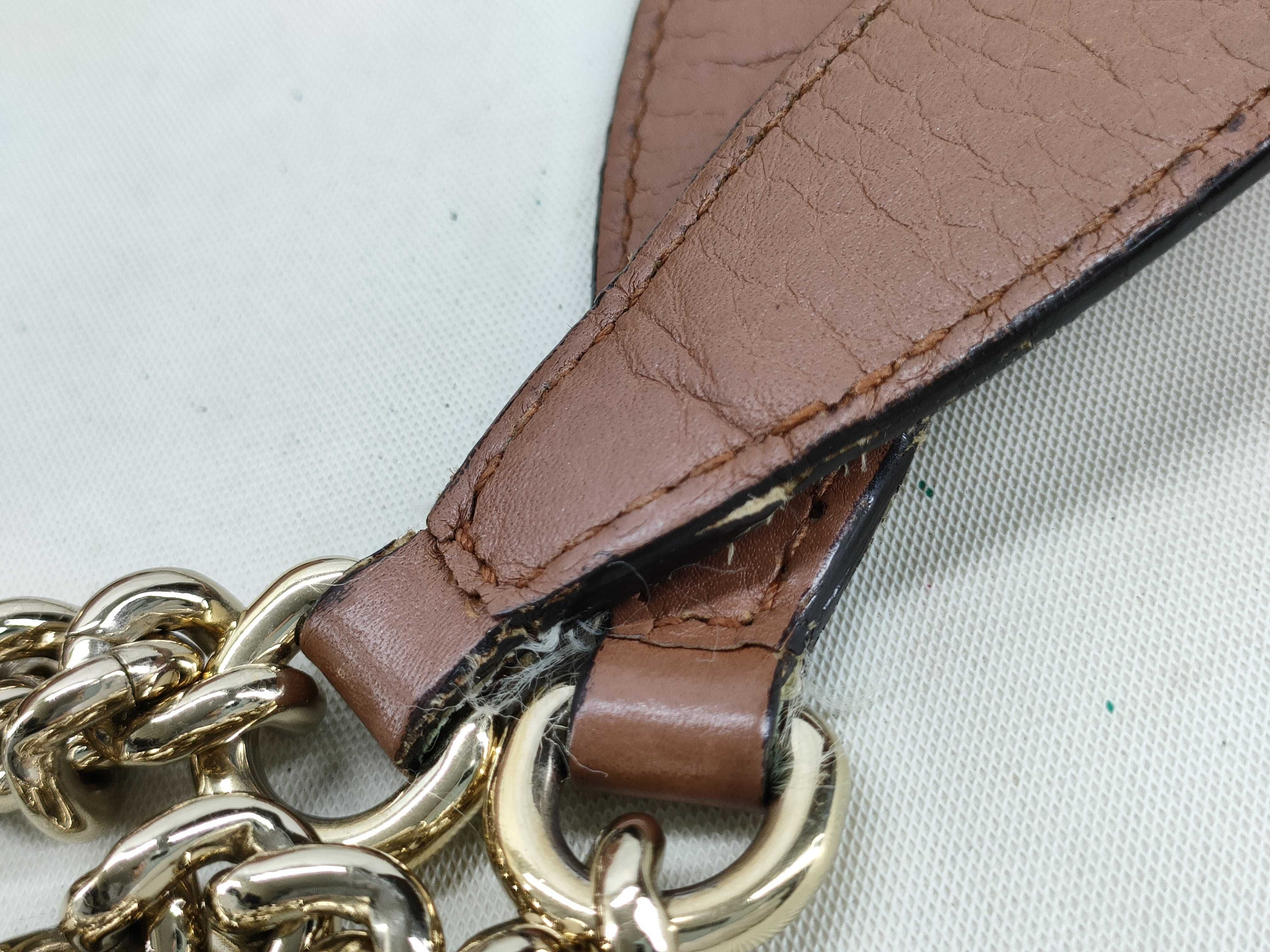 Soho Chain Tote Bag Shoulder Bag Brown Tote Bag — view 6