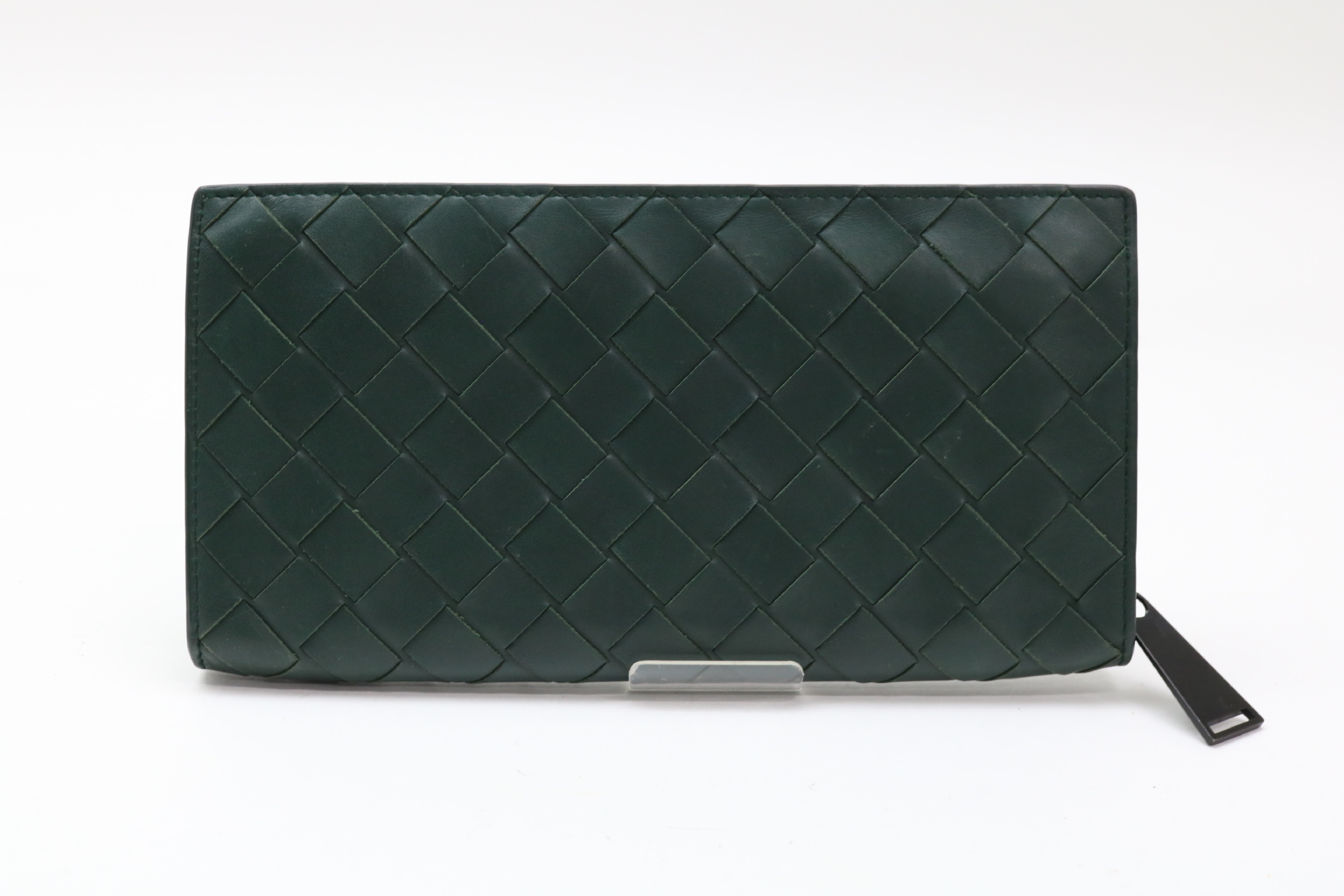 Intrecciato Leather Long Wallet — view 2