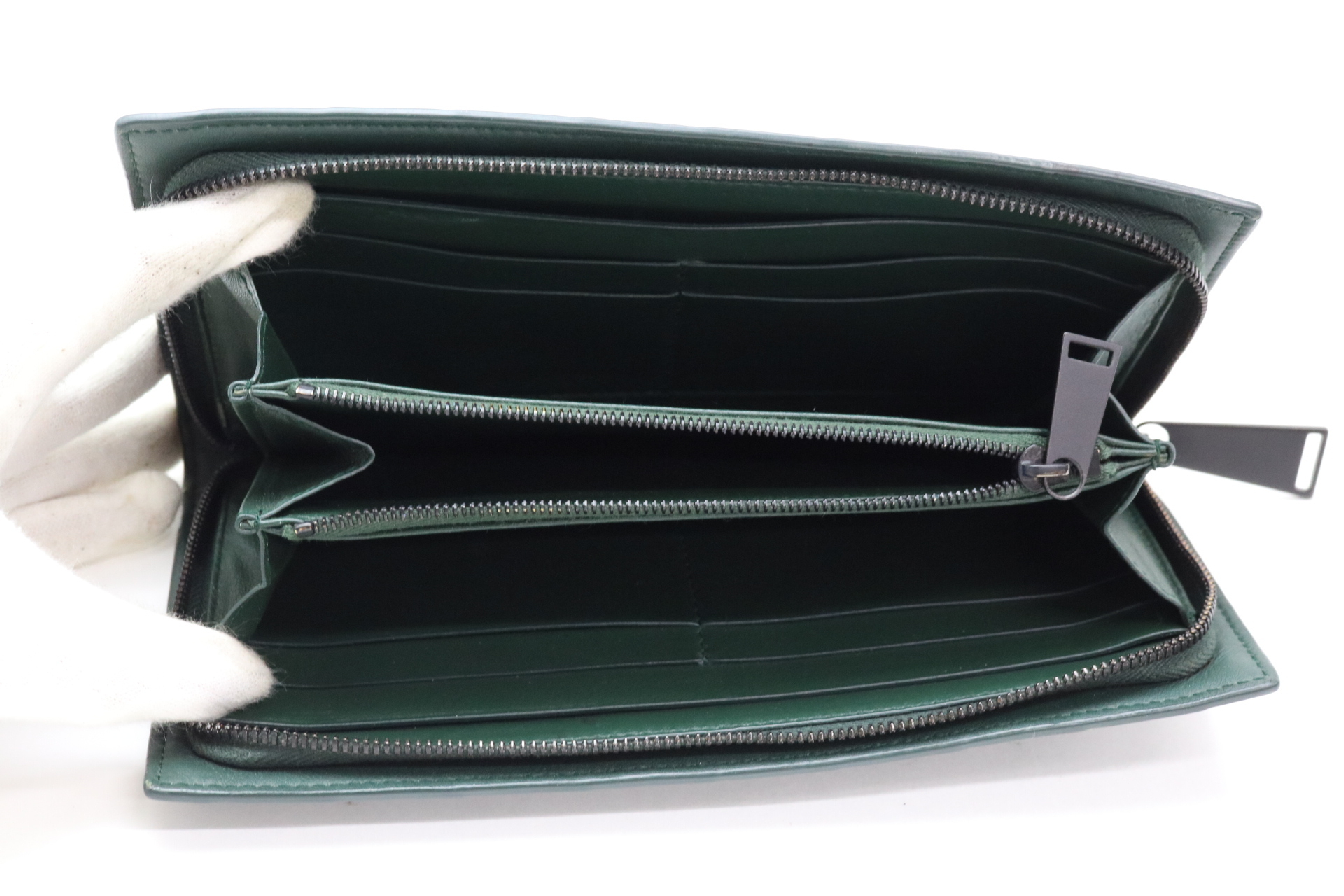 Intrecciato Leather Long Wallet — view 7