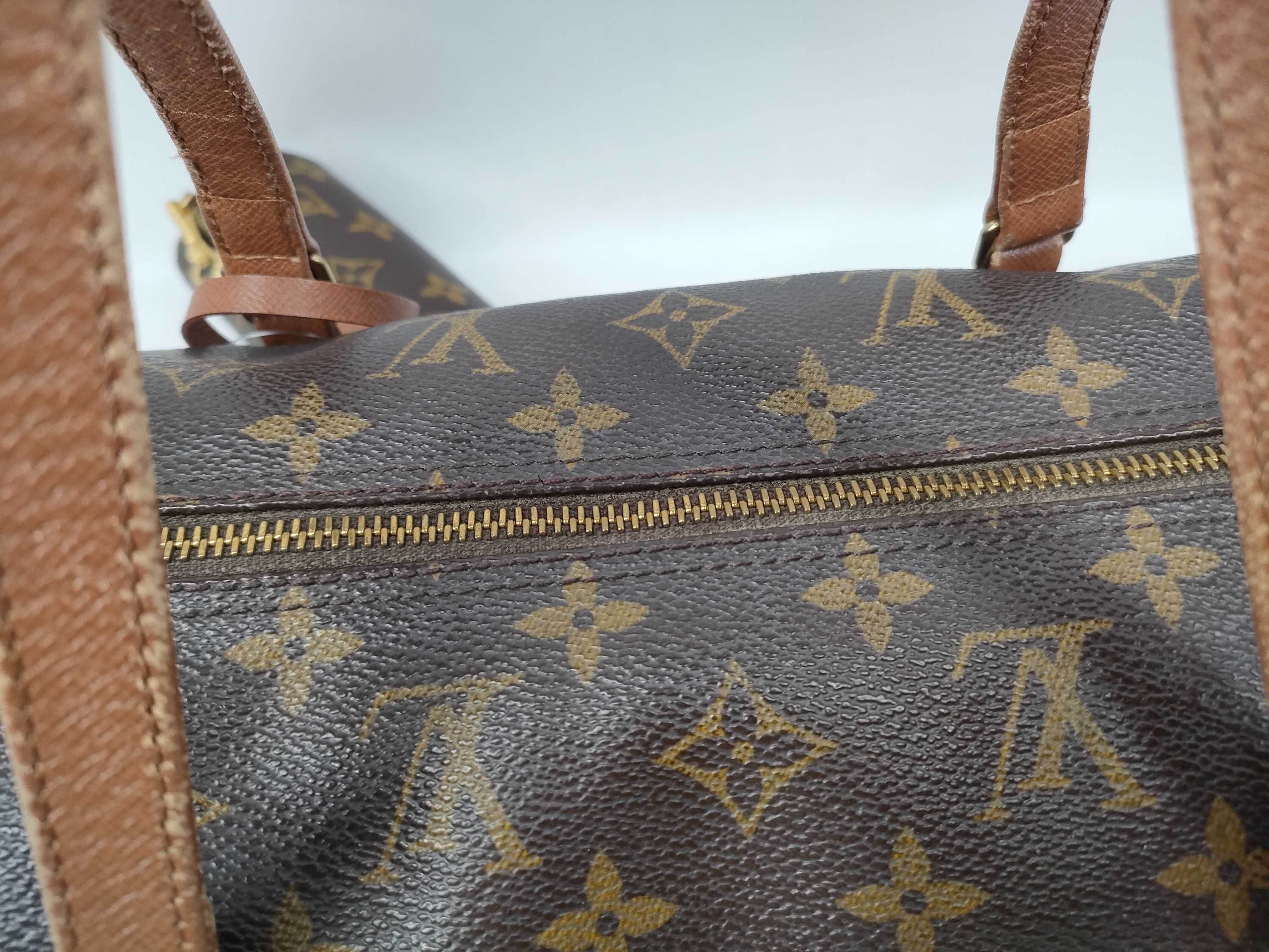 Monogram Old Papillon Handbag with Pouch — view 5