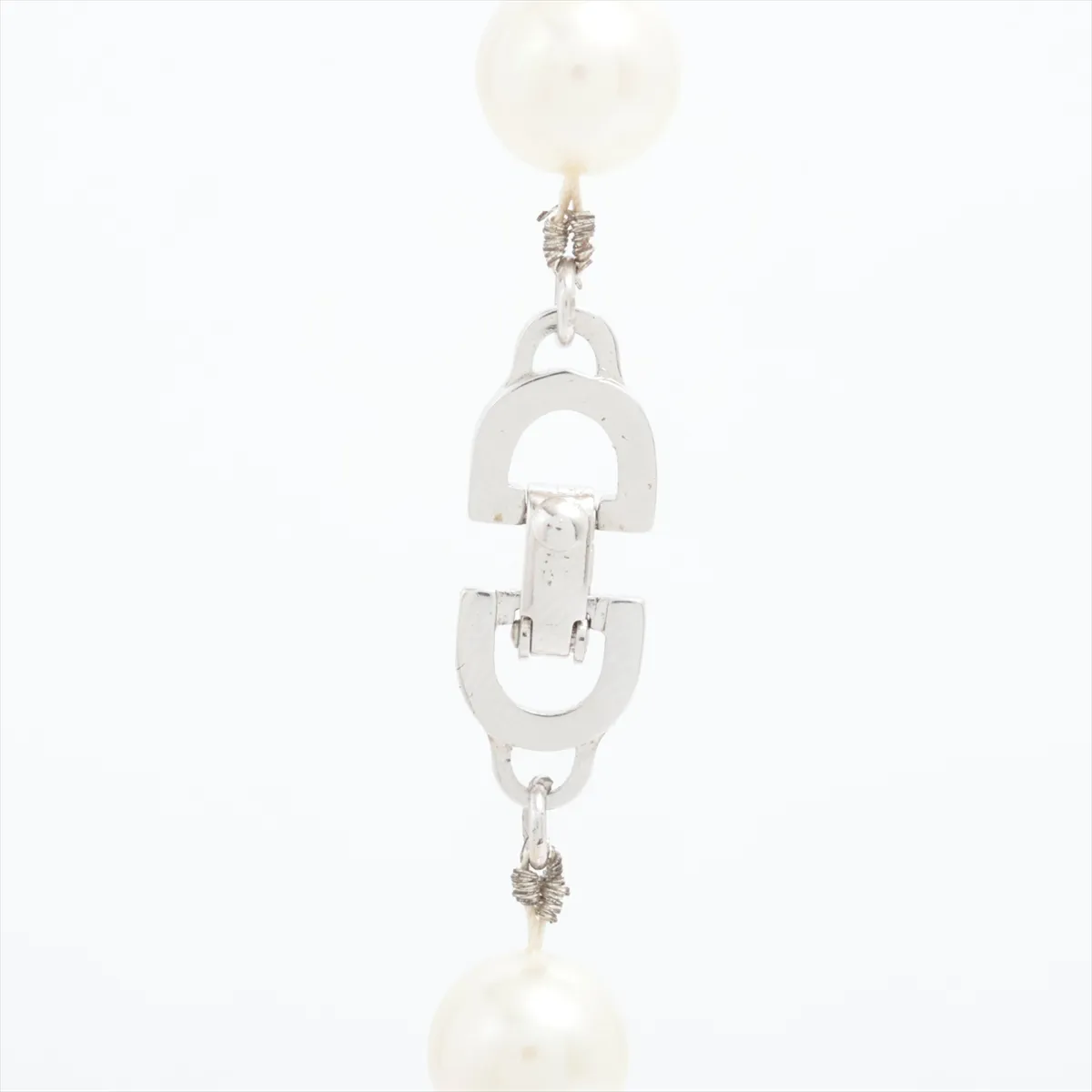 necklace, faux pearls, — view 3