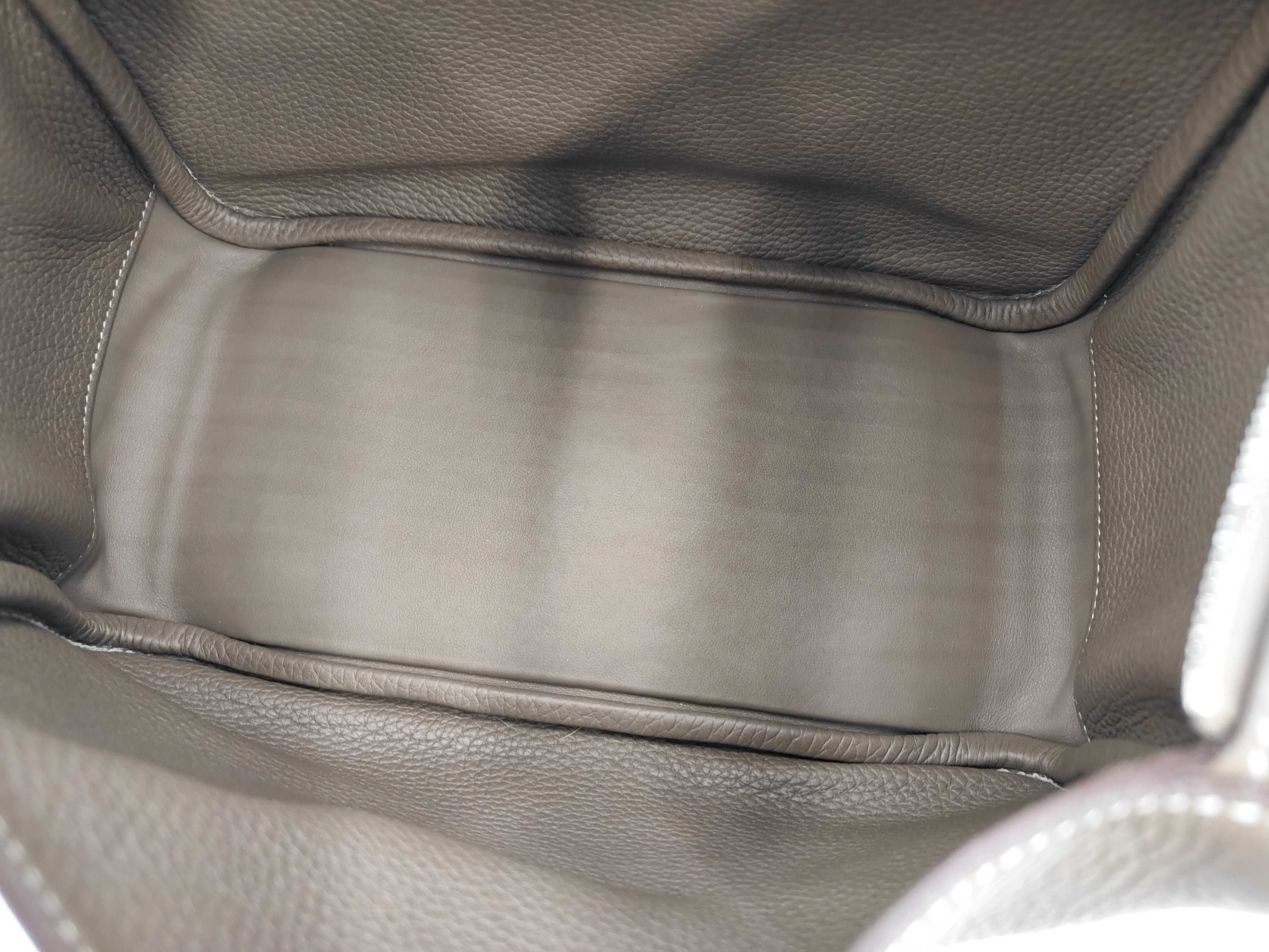 Lindy 26 Taurillon Etoupe Silver Hardware Z Stamp Bag — view 8