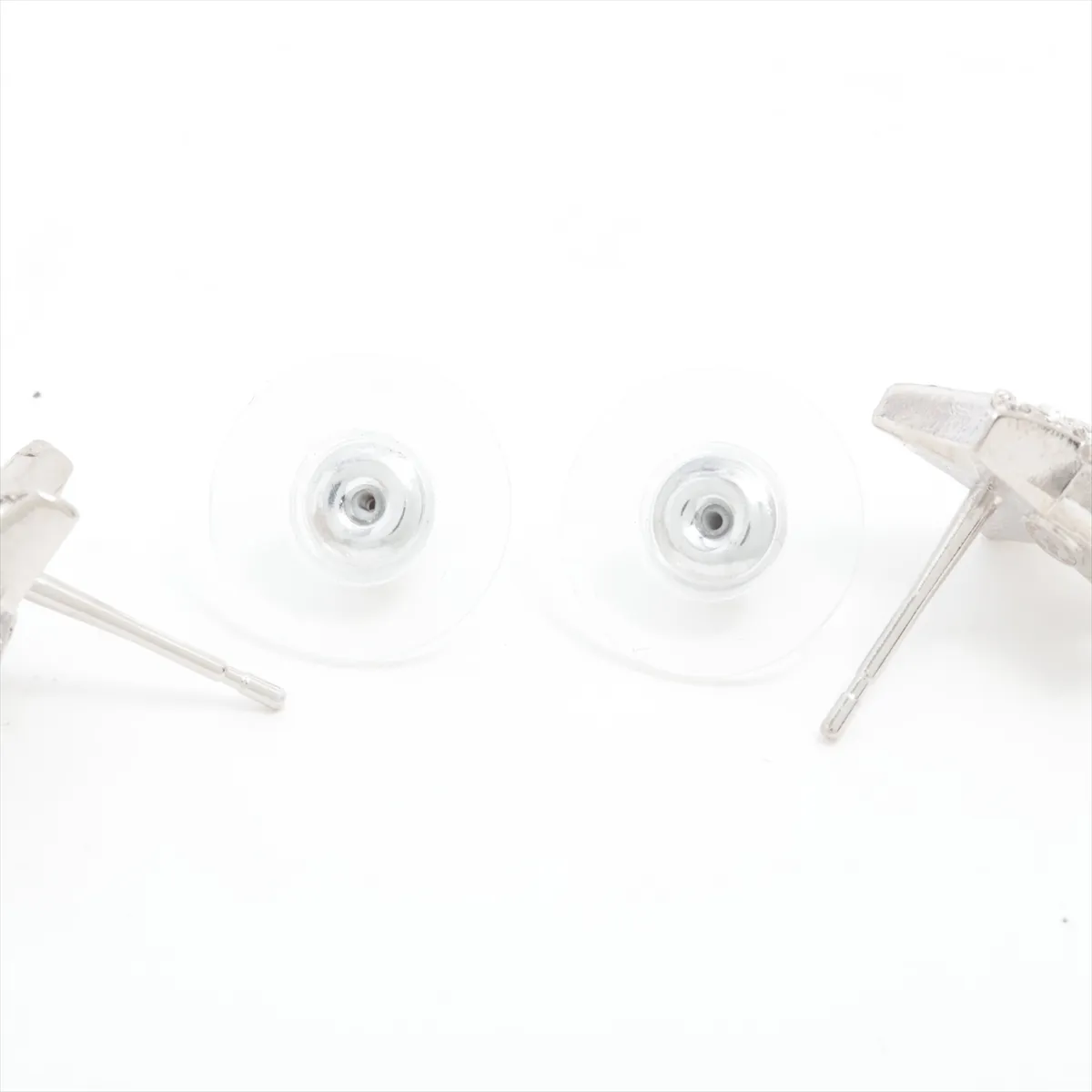 Coco Mark Star B20P Earrings (Pair) GP x Rhinestone x Faux Pearl Silver. — view 4