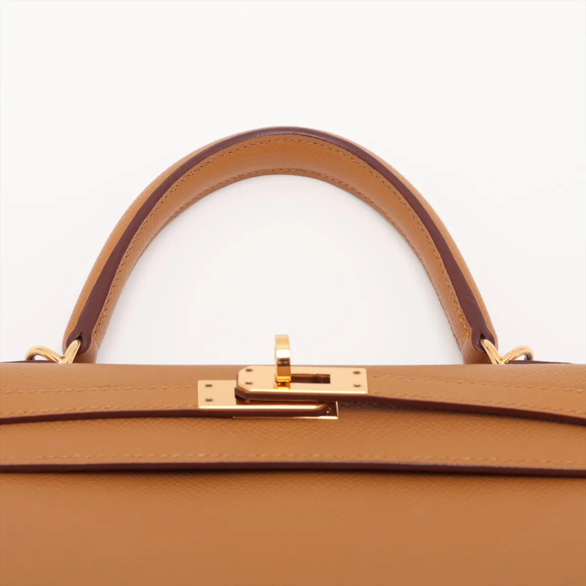 [Individually packaged] Hermes Kelly 25 Sellier Veau Epsom Sesame Gold Hardware Z: 2021 — view 6