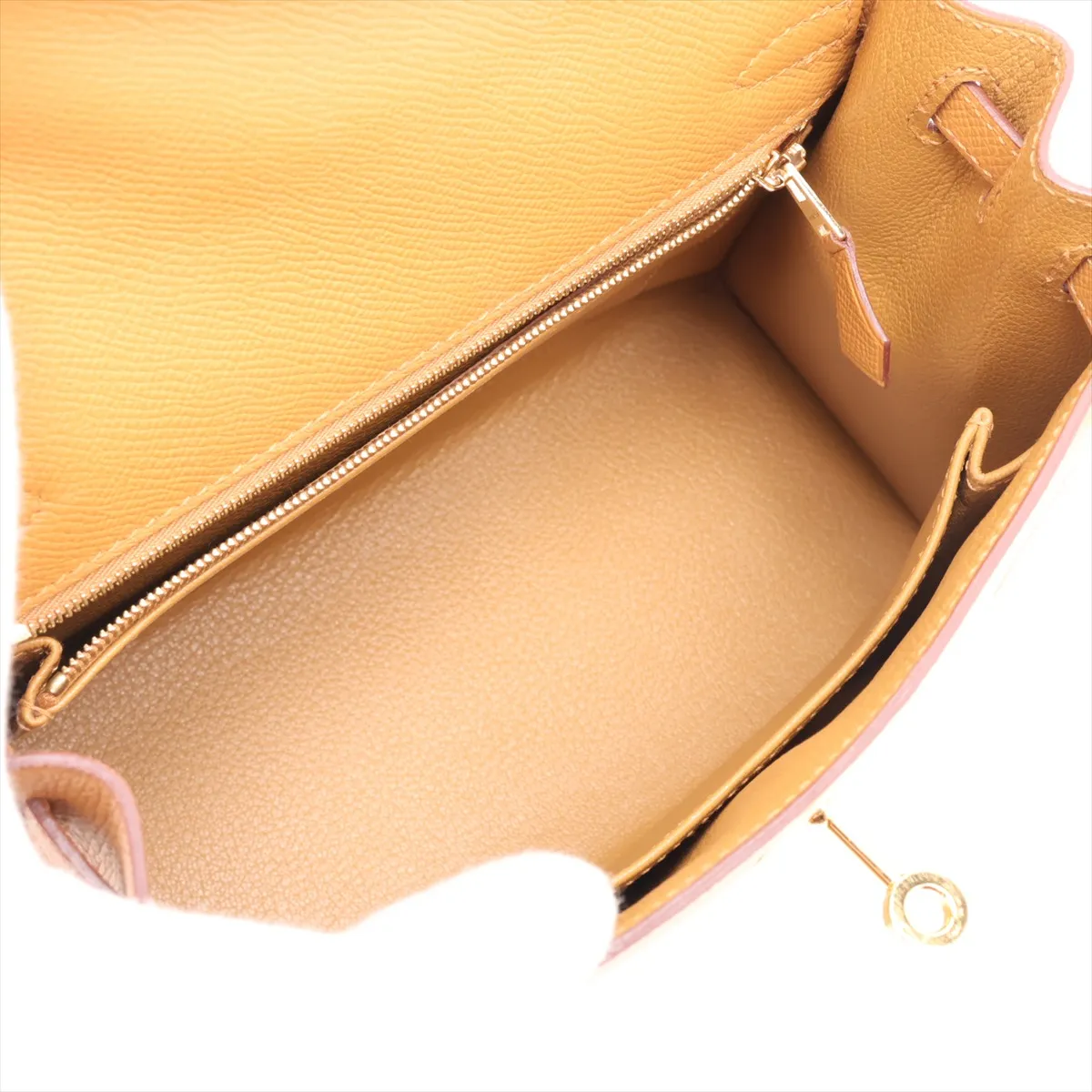 [Individually packaged] Hermes Kelly 25 Sellier Veau Epsom Sesame Gold Hardware Z: 2021 — view 8
