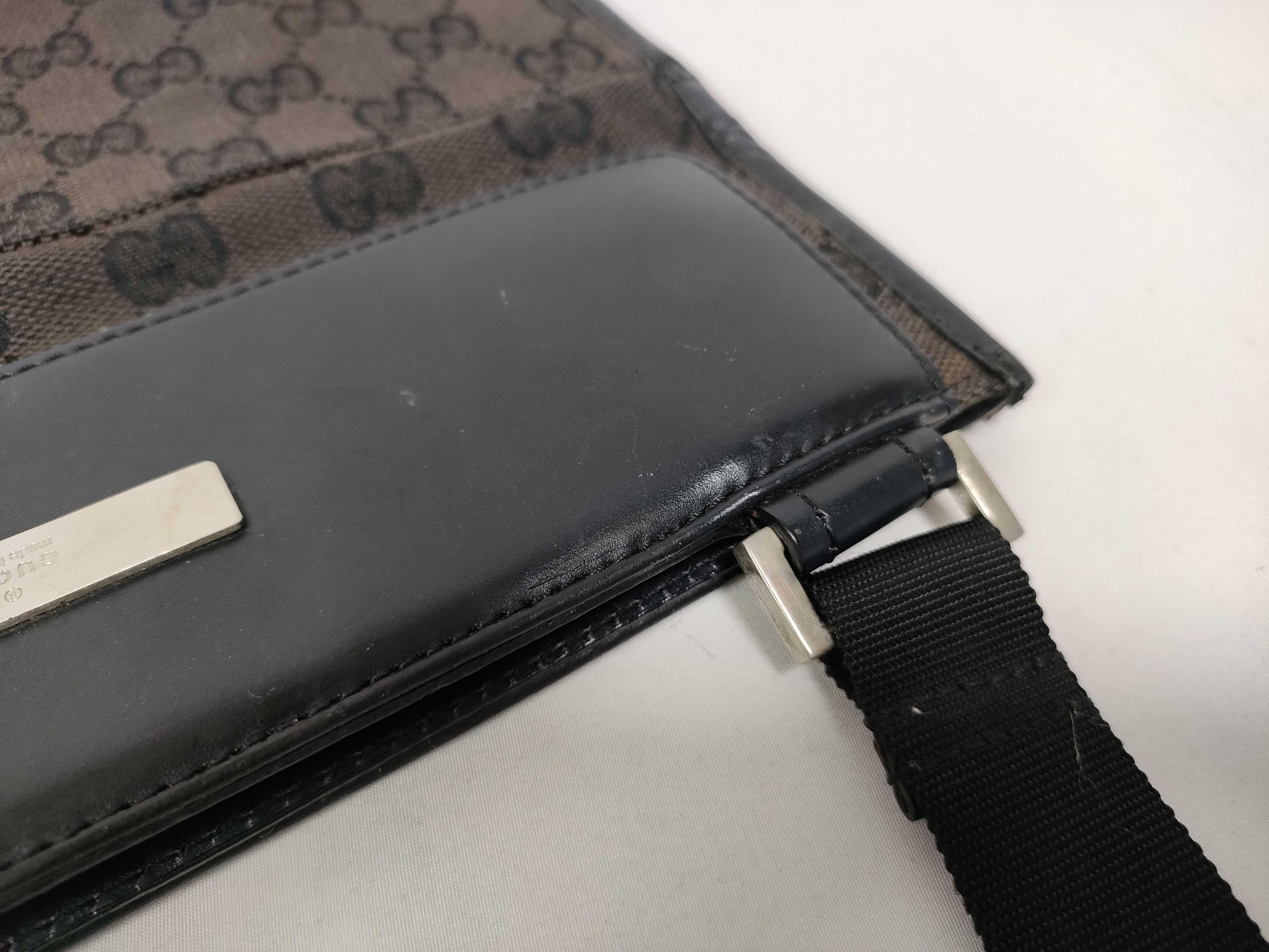 GG Canvas Shoulder Bag, Black — view 8