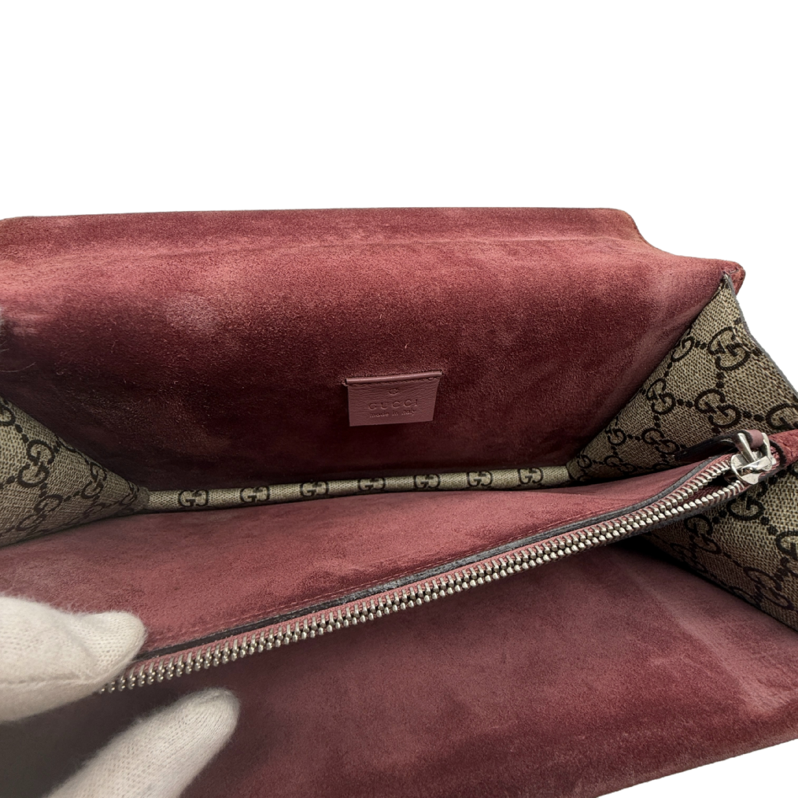 Dionysus GG Supreme Flower Print Chain Shoulder Bag — view 12