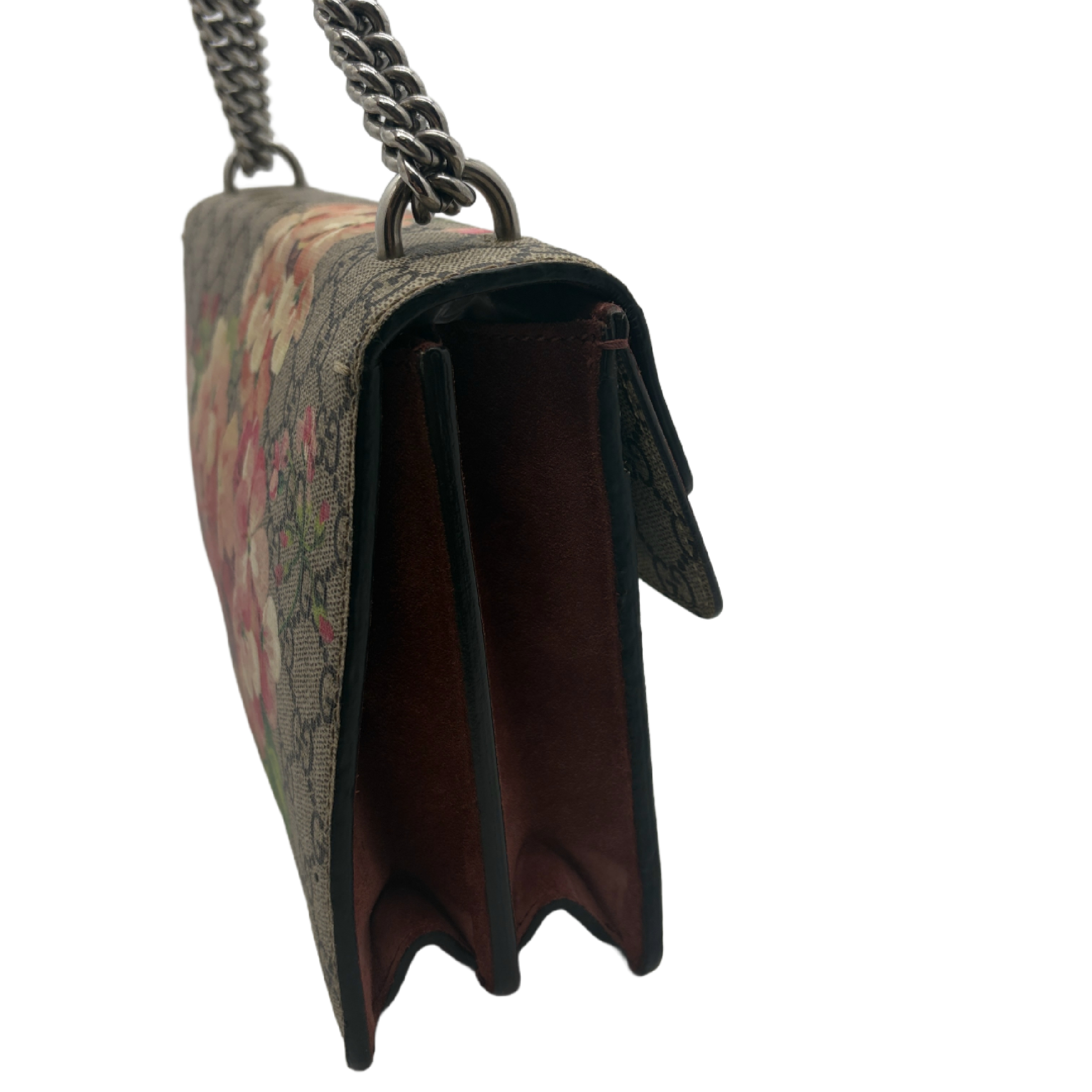 Dionysus GG Supreme Flower Print Chain Shoulder Bag — view 3