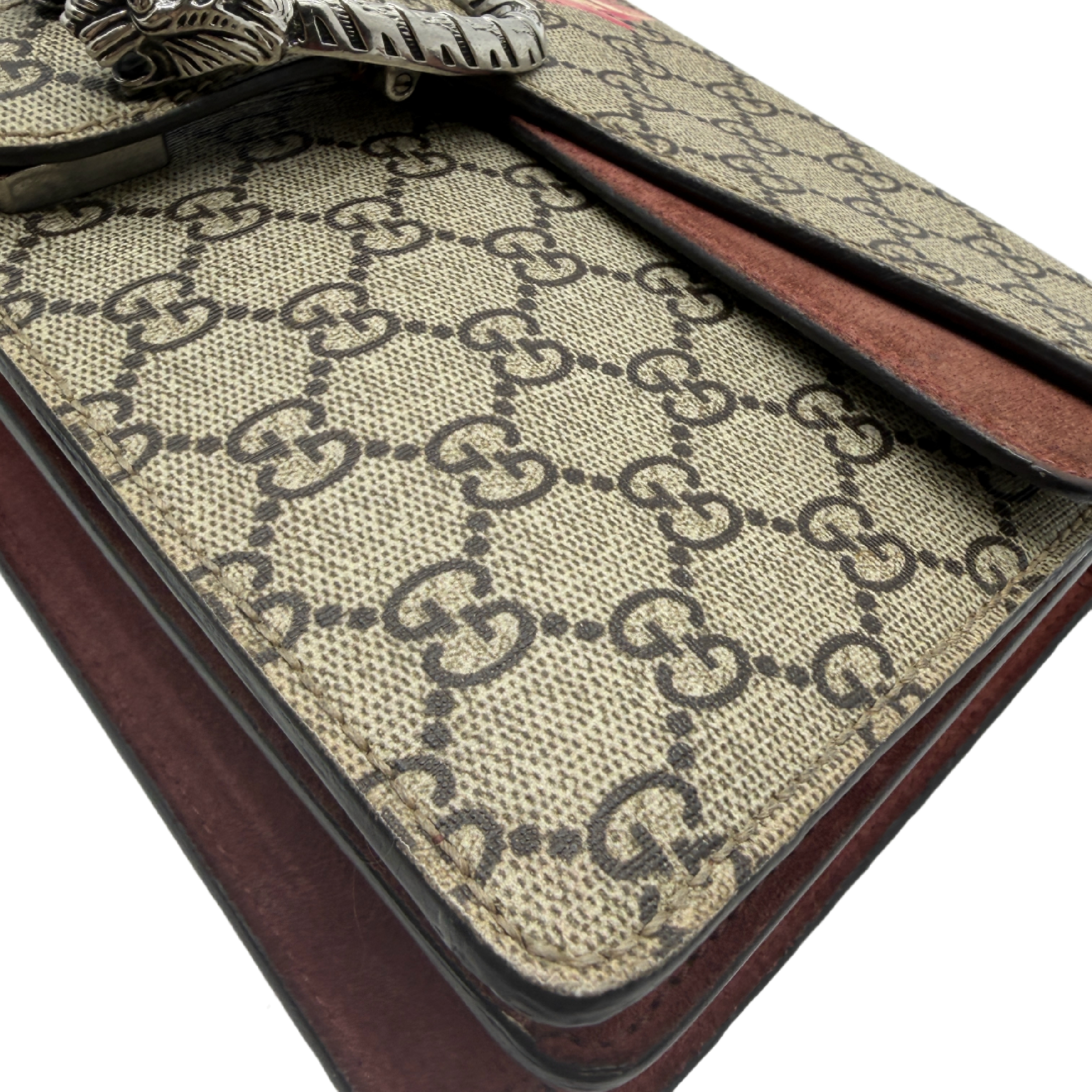 Dionysus GG Supreme Flower Print Chain Shoulder Bag — view 6