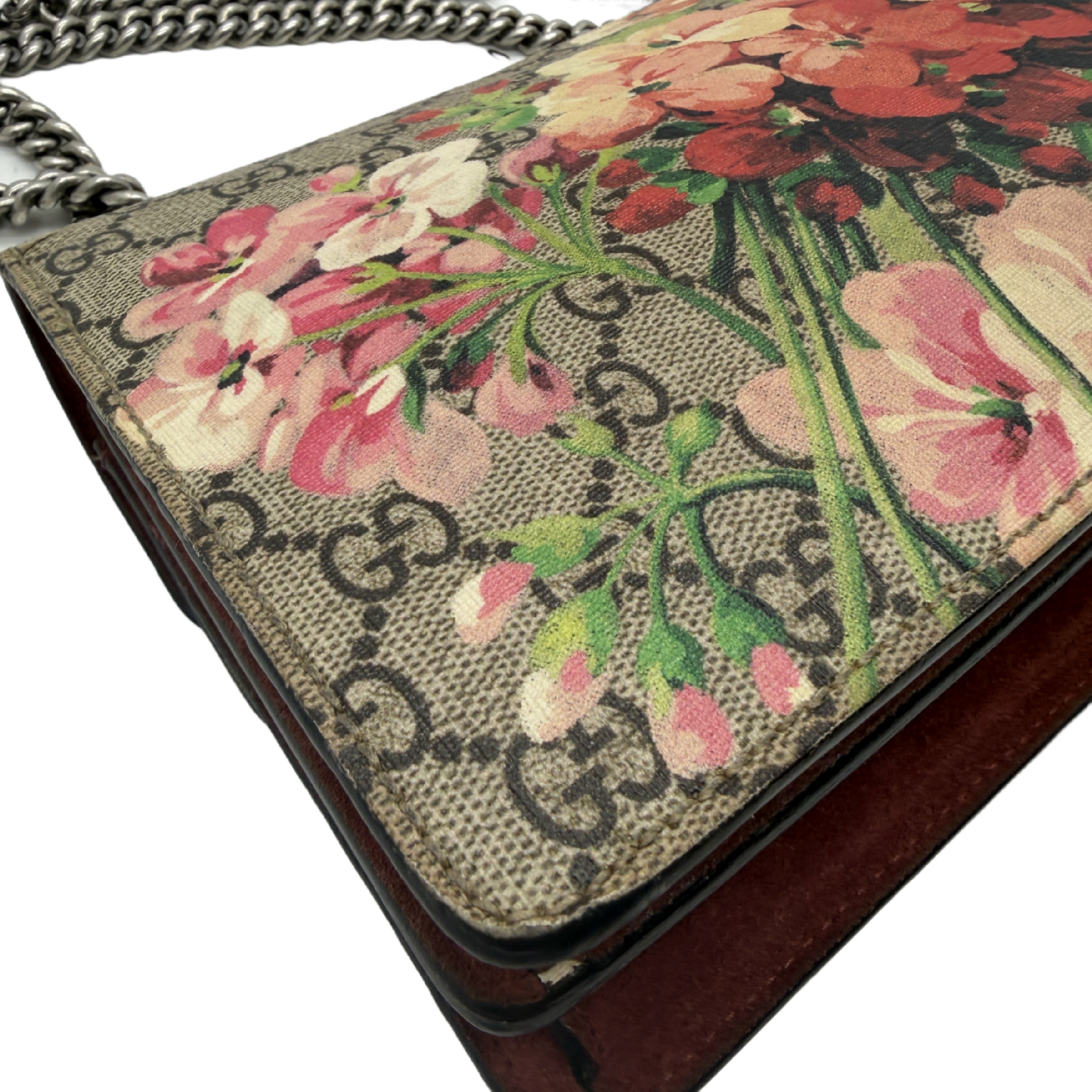 Dionysus GG Supreme Flower Print Chain Shoulder Bag — view 8