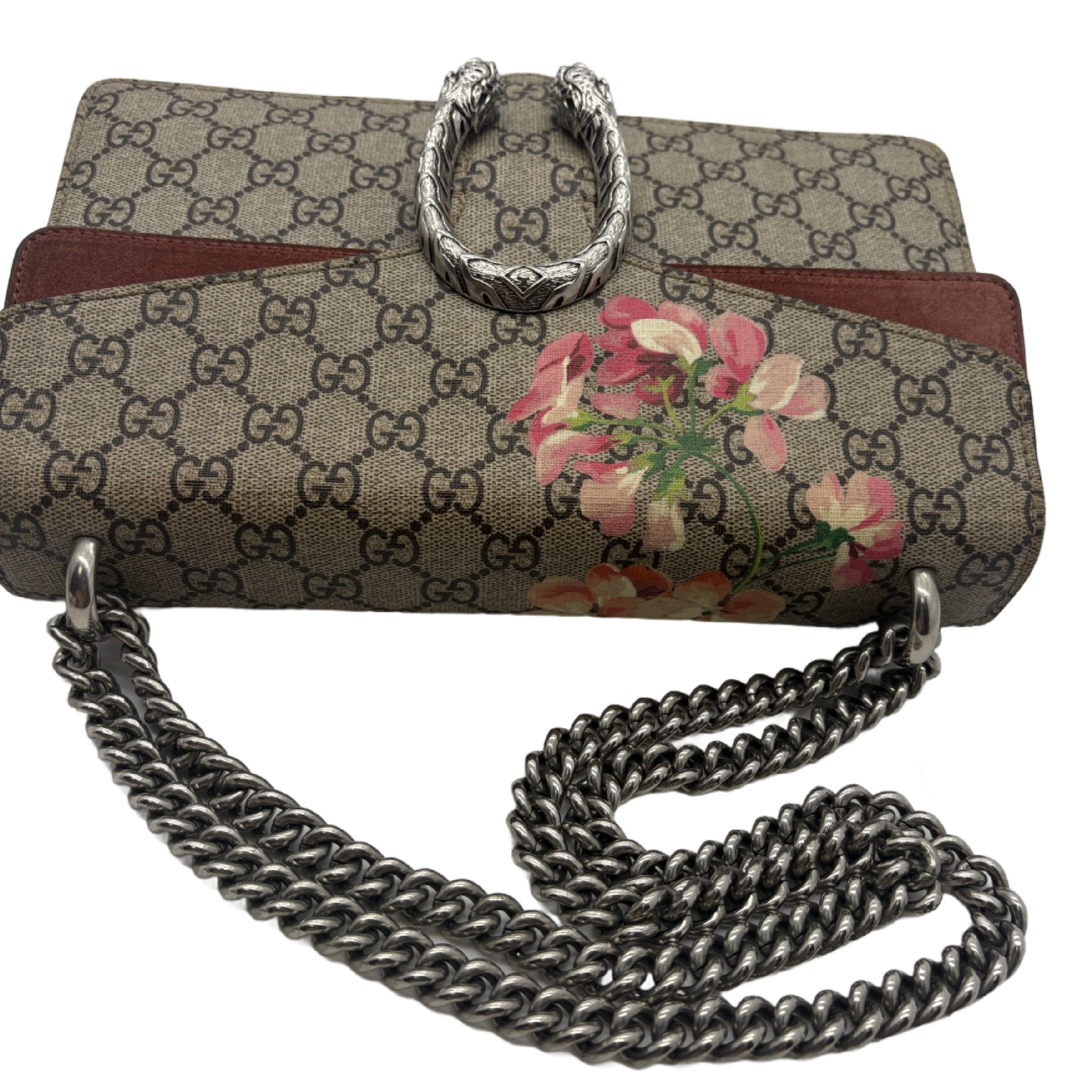 Dionysus GG Supreme Flower Print Chain Shoulder Bag — view 10