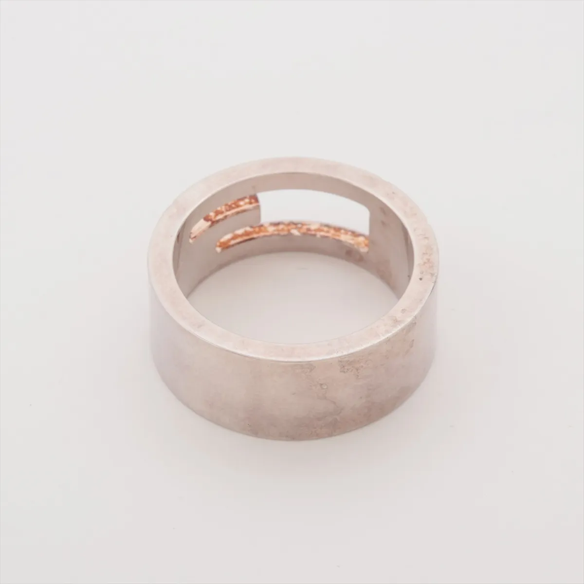Branded G Ring, Size 13, 925 Sterling Silver, 7.6g, Shows signs of wear, — view 2