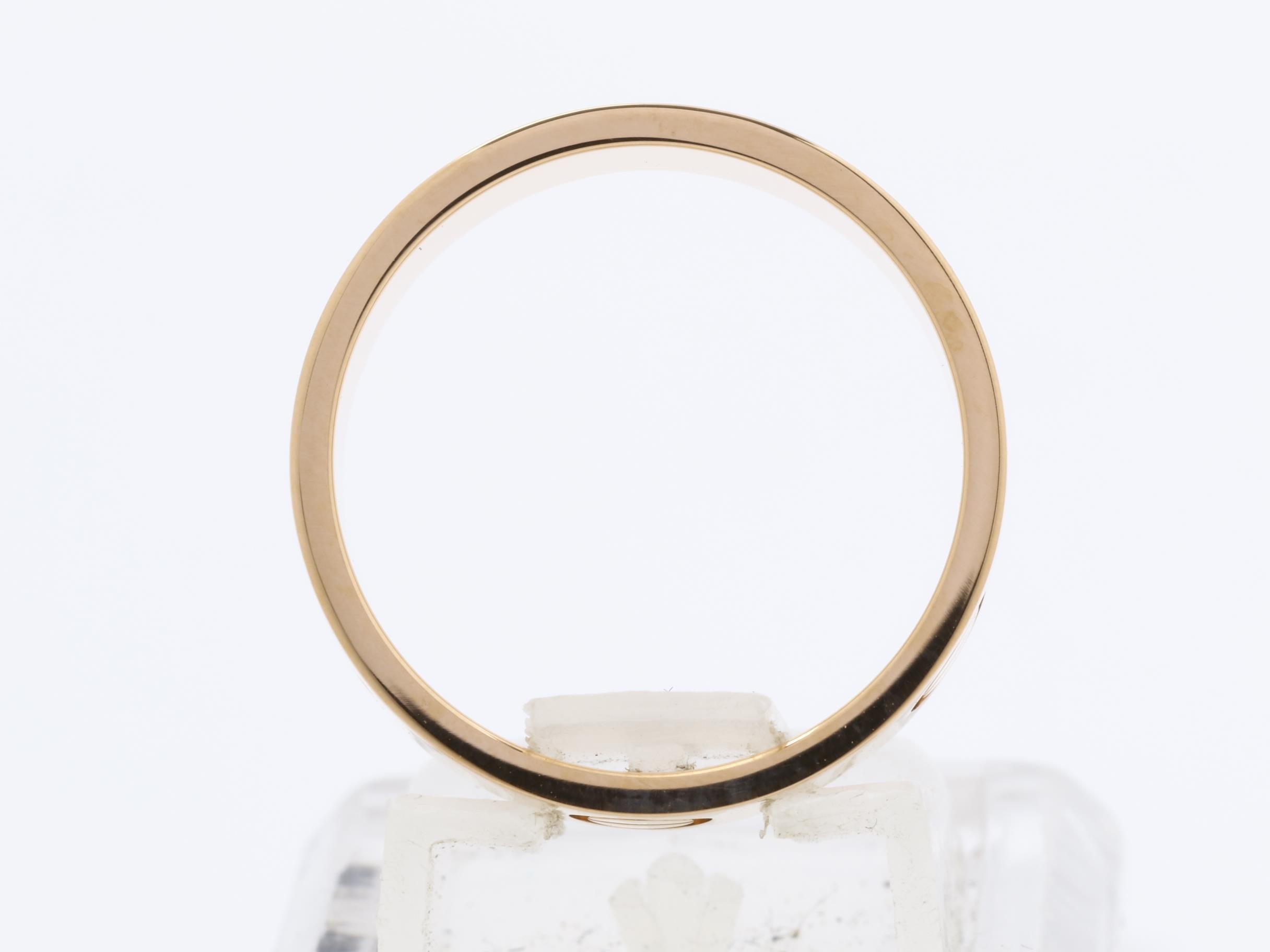 Au750PG Love Ring, size 54, 5.8g, approximately 5.5mm wide. — view 5