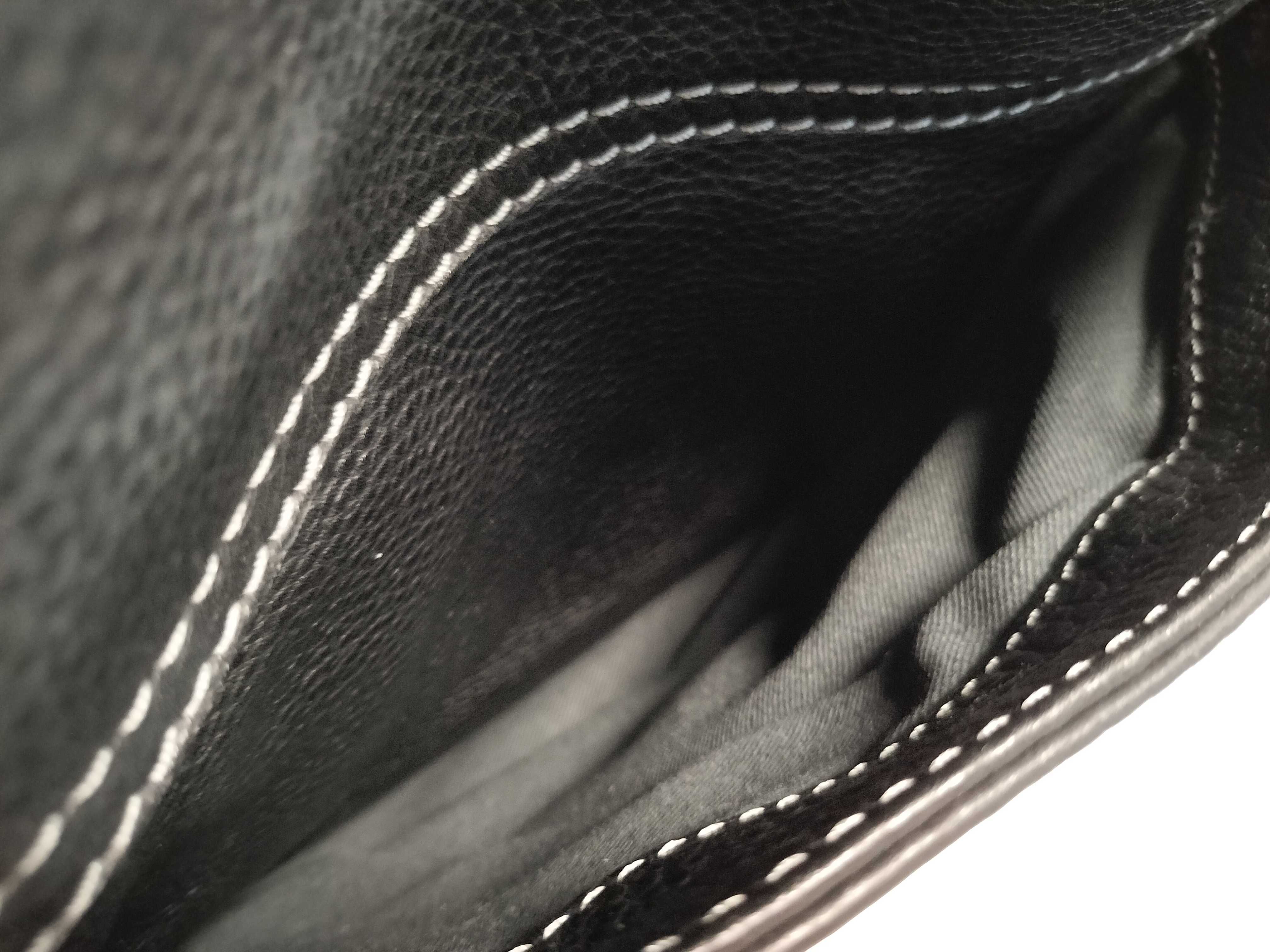 Paddington Tote Bag, Chain Strap, Vertical, Leather, Black Handbag — view 15