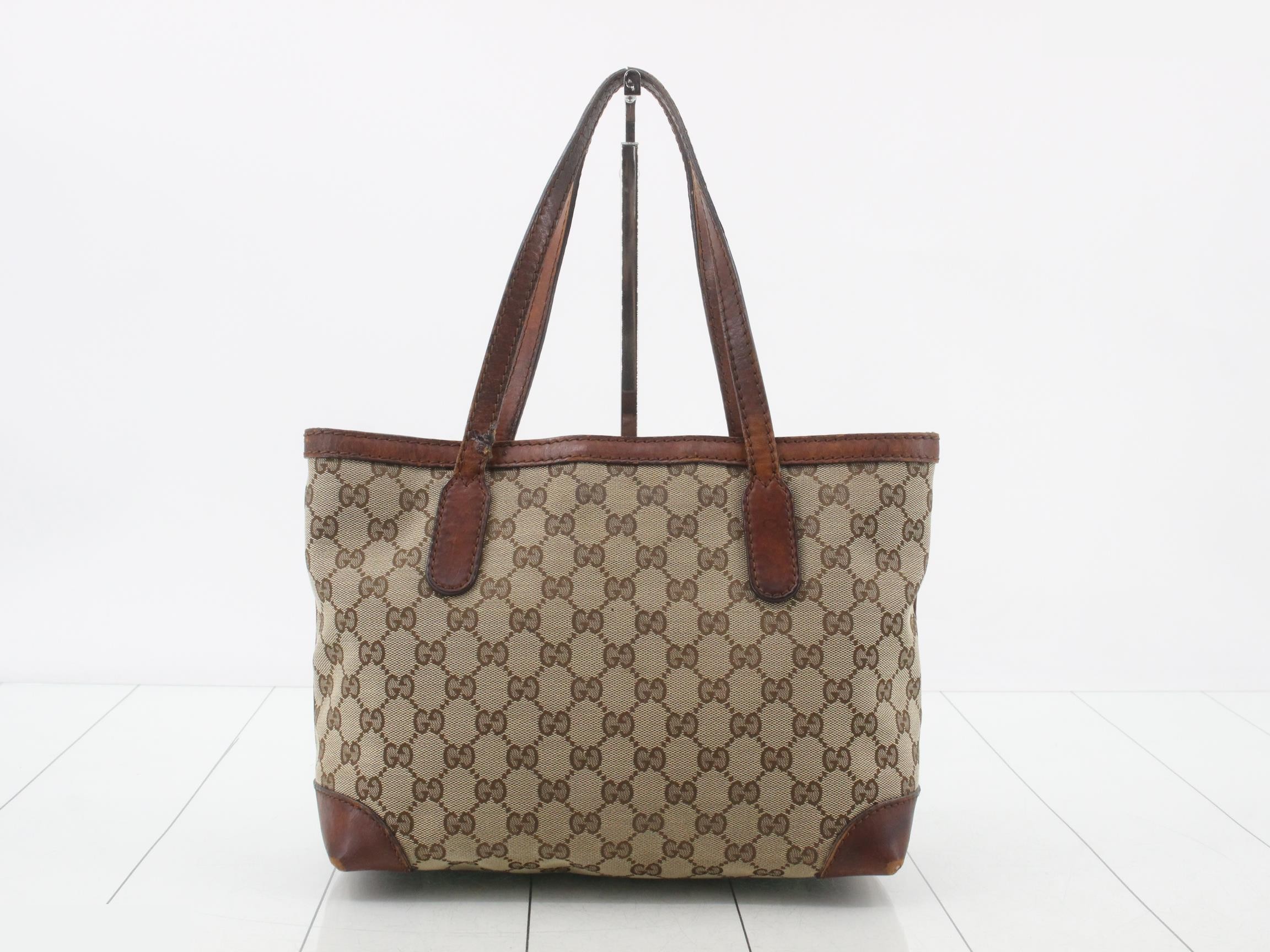 GG Canvas Leather Tote Bag — view 2
