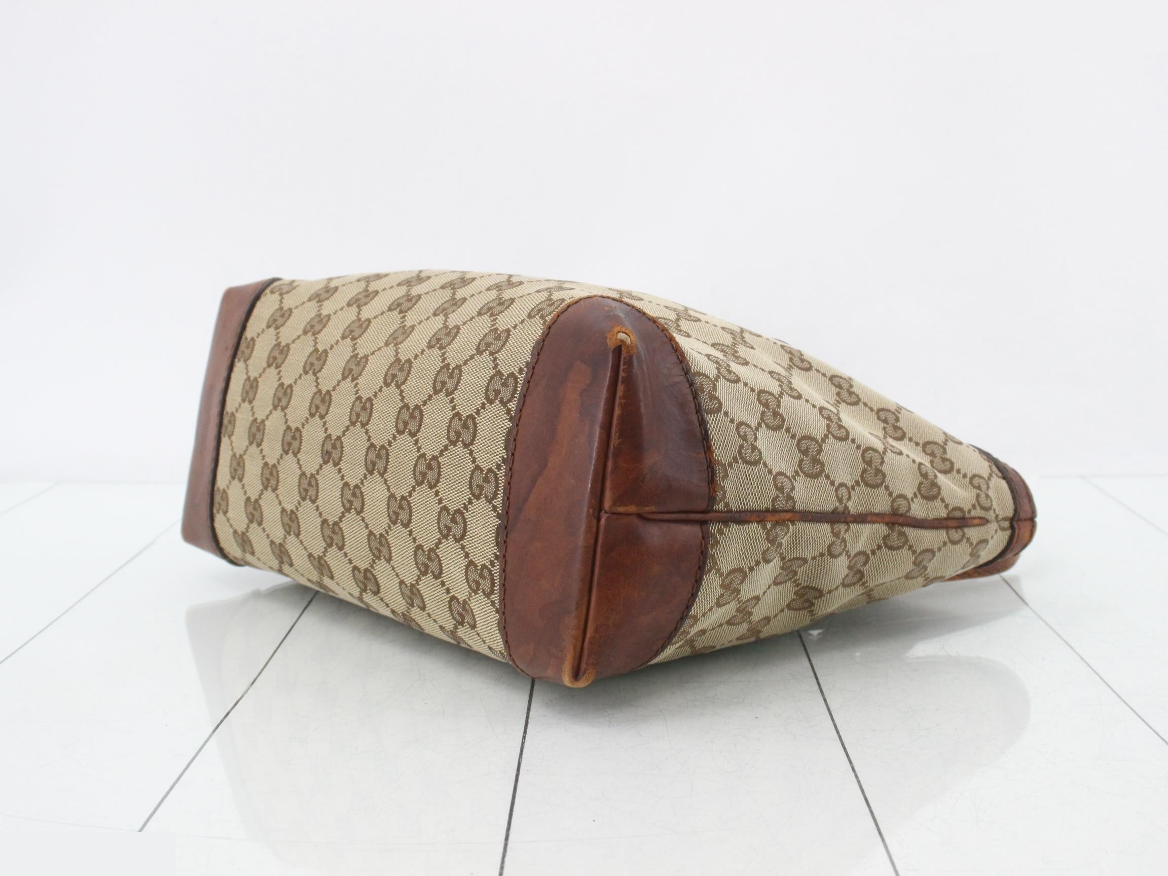 GG Canvas Leather Tote Bag — view 6