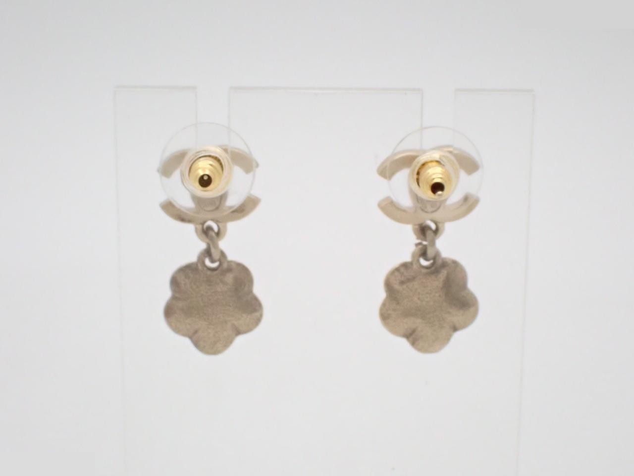 Coco Mark Rhinestone Camellia Swing Earrings (11 pieces) — view 2
