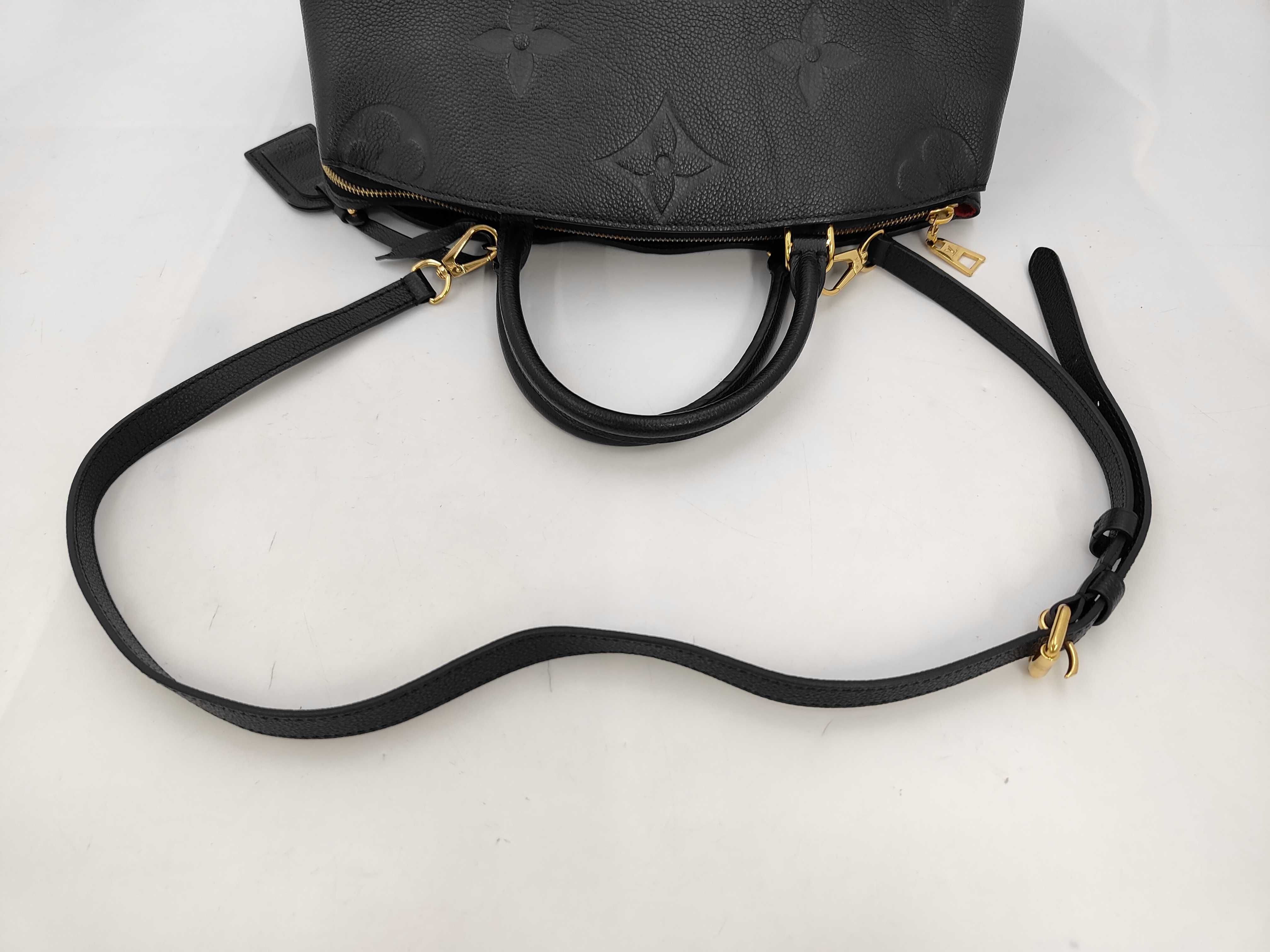 Grand Palais Black Embossed Monogram Handbag — view 5
